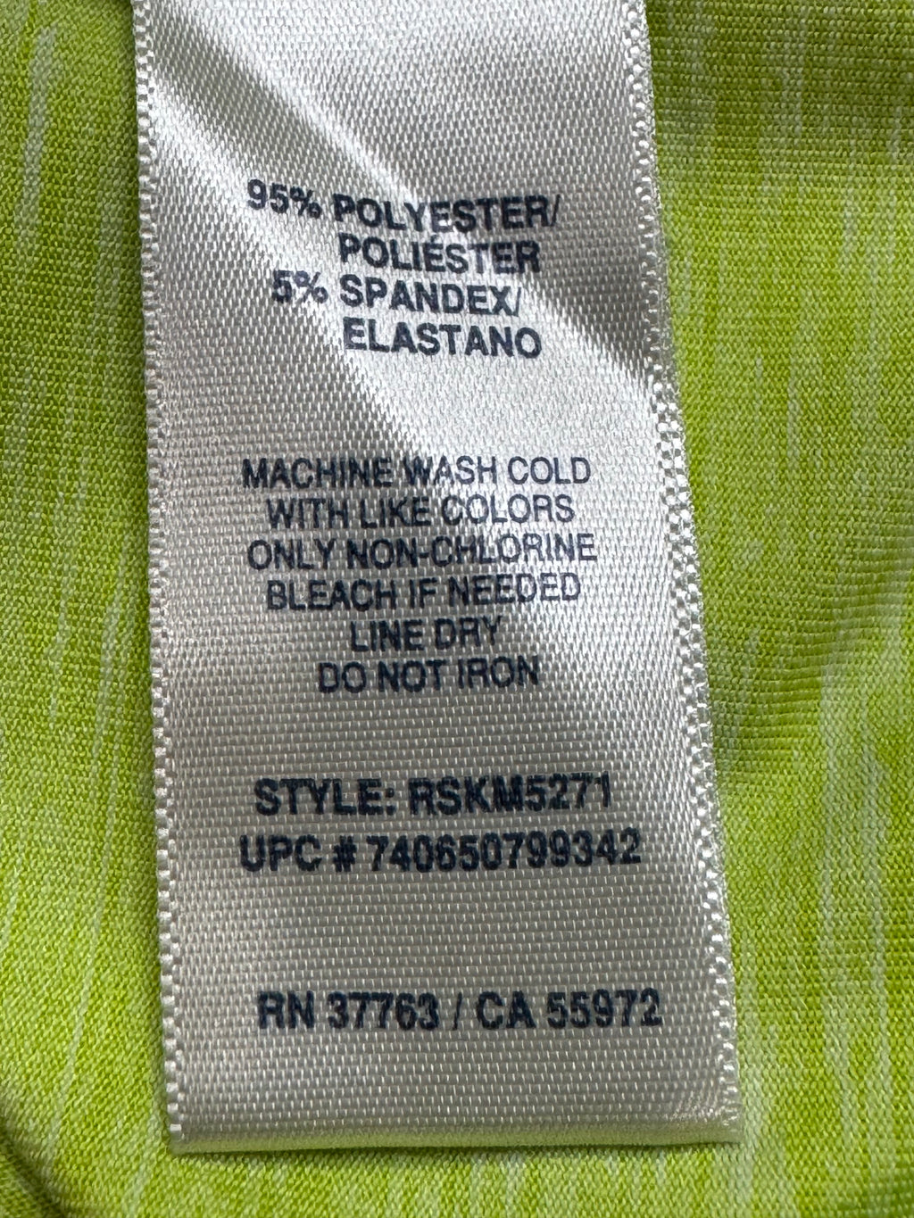 Rafaella Lime Green Tiered Ruffle Top - Size Small