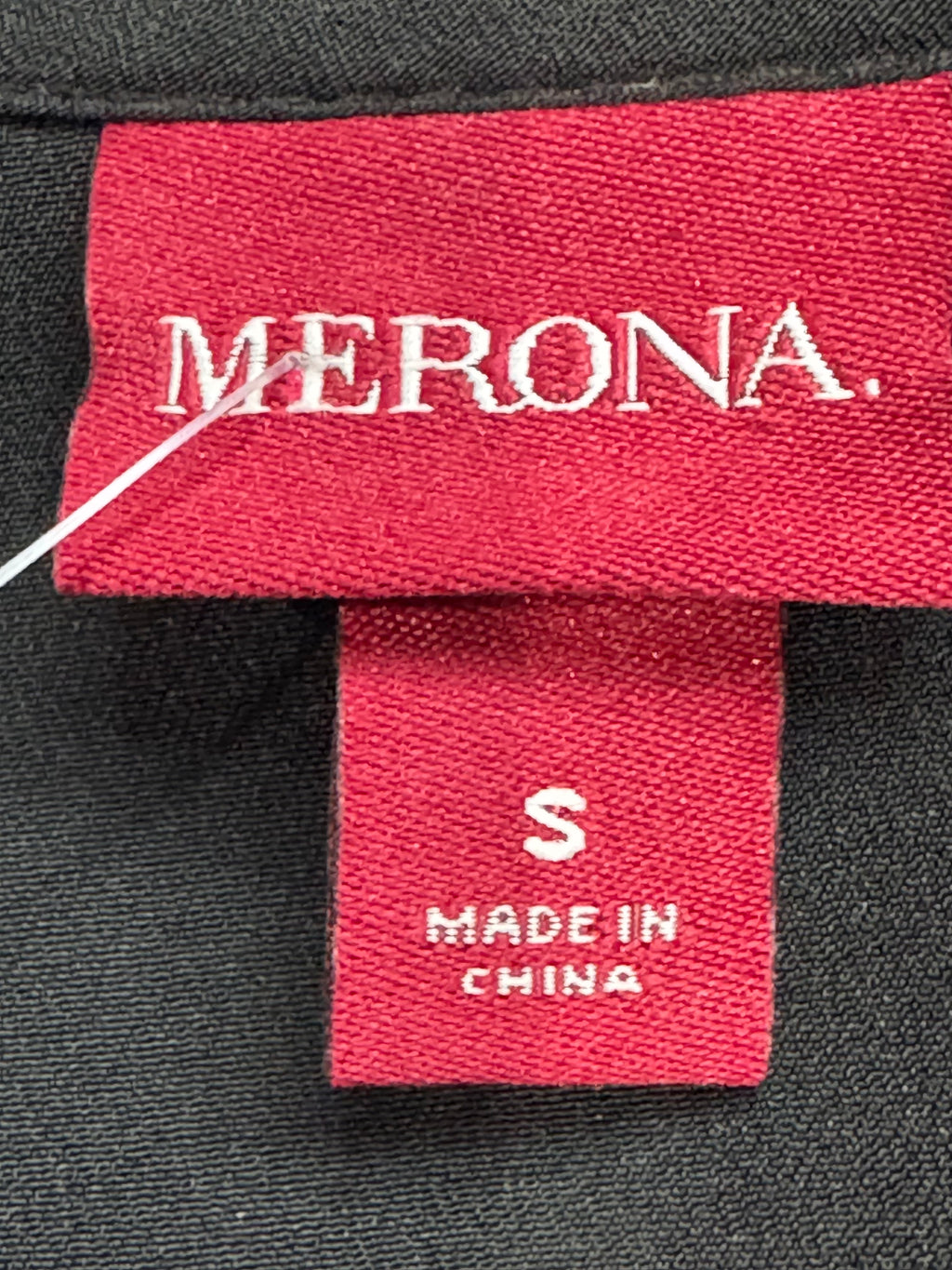 Merona Black Ruffled V-Neck Sleeveless Blouse - Size Small