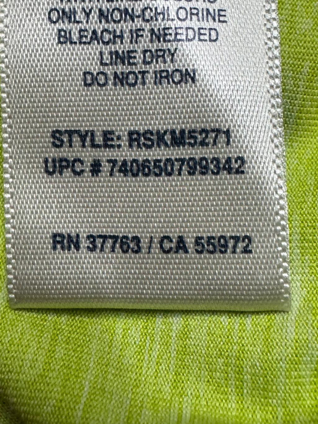 Rafaella Lime Green Tiered Ruffle Top - Size Small