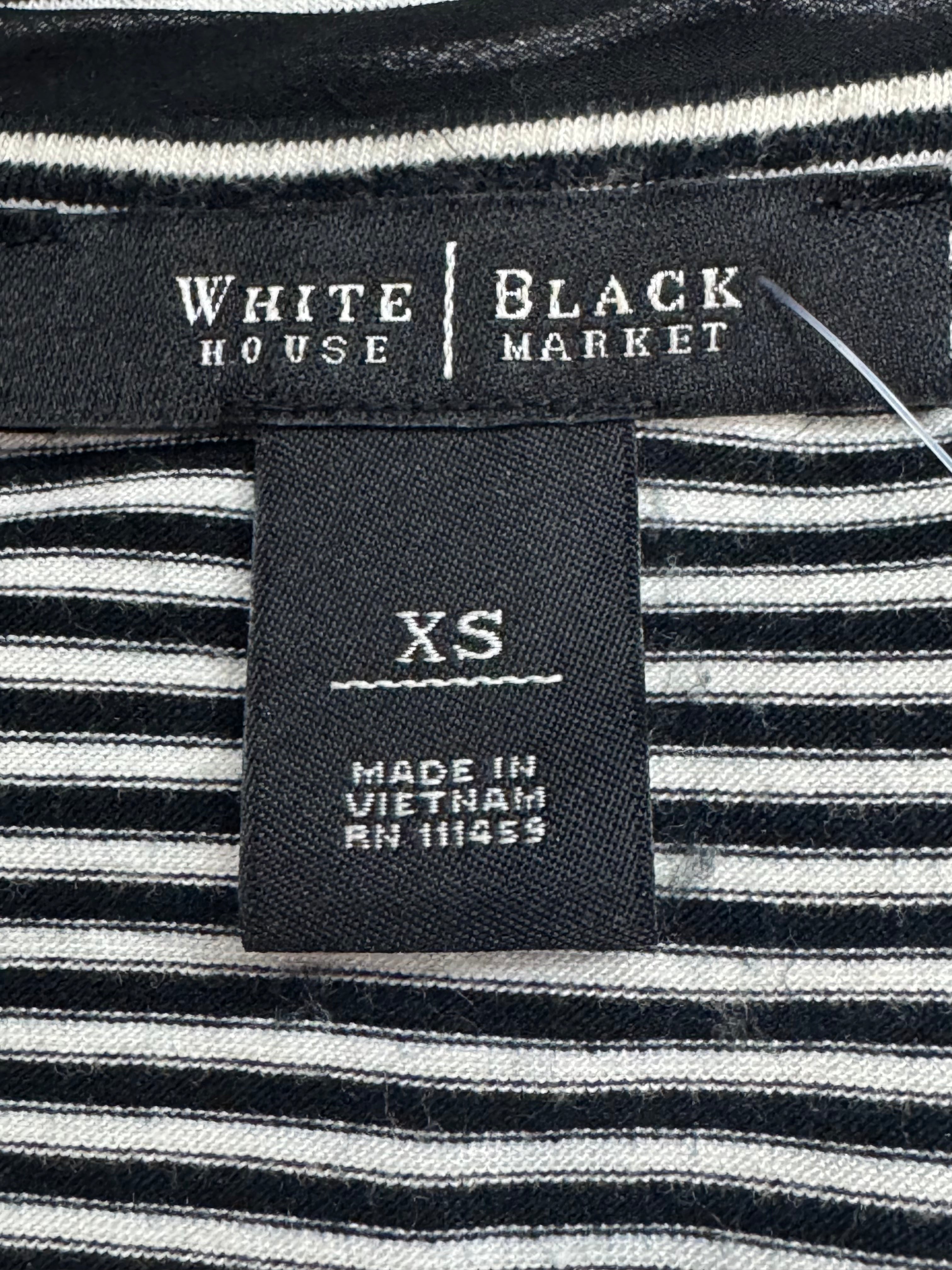 White House Black Market Beaded V-Neck Striped Tank Top - Size XS