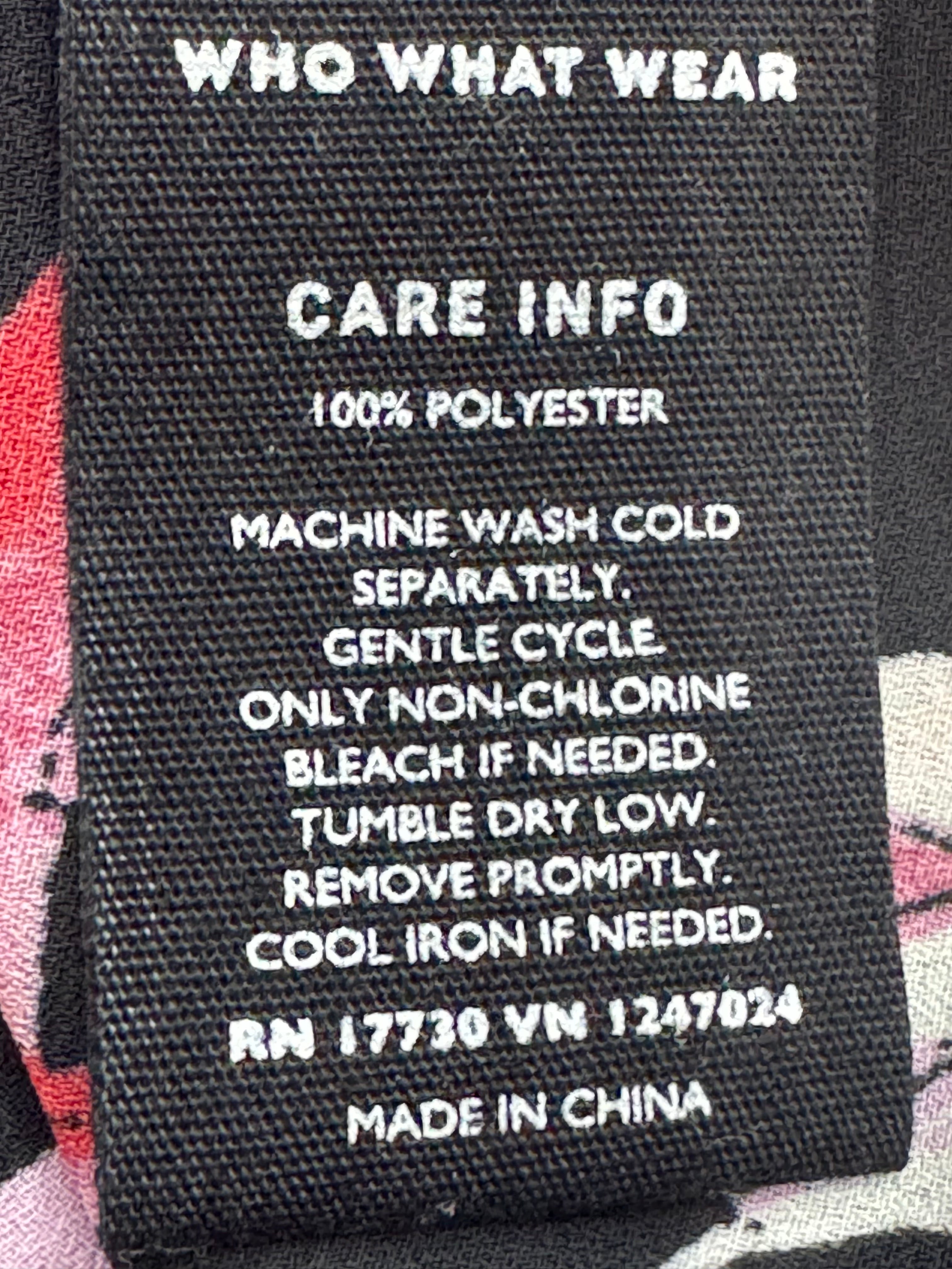 Who What Wear Floral Daisy Woven Tank Top Size S Black Pink Sleeveless