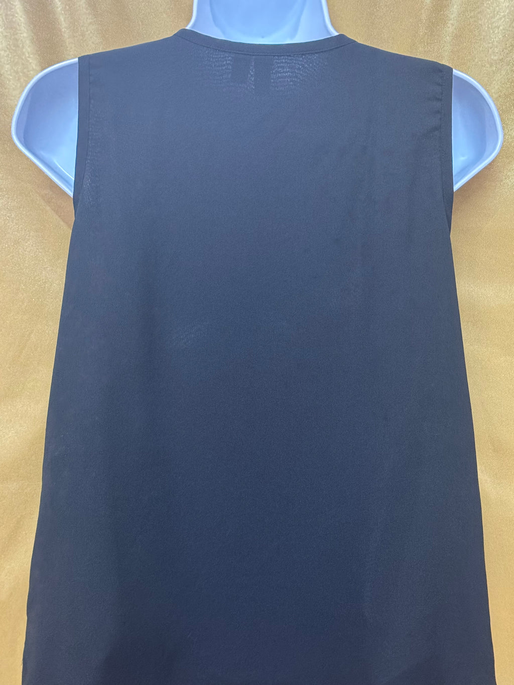 Stunning Madison Beaded Black Sleeveless Tank Top – Size Small ✨