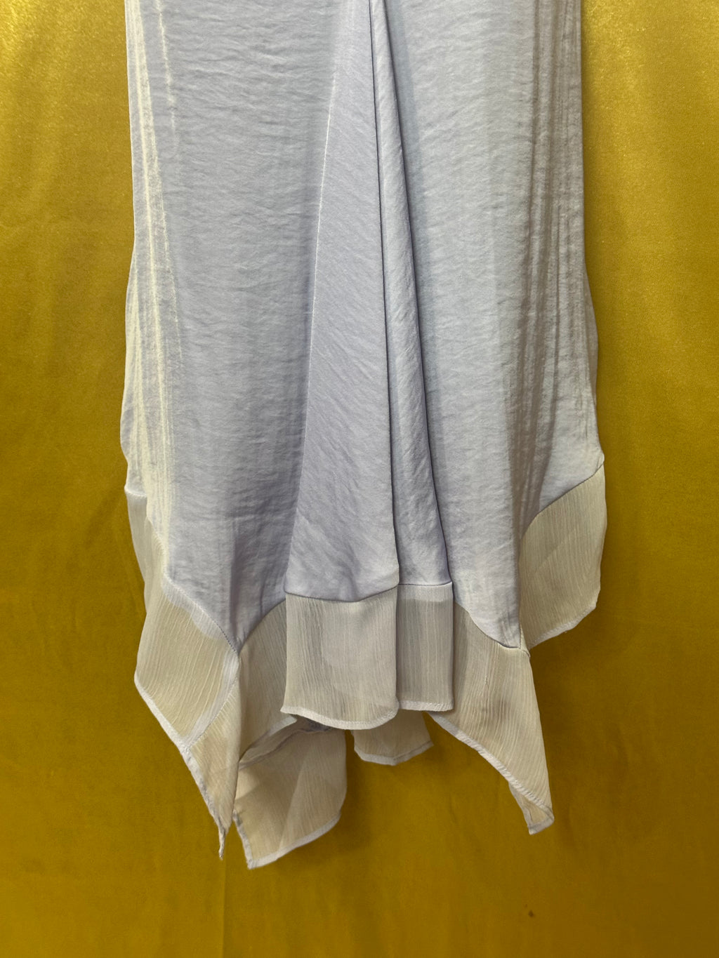 Simply Vera Vera Wang Lavender Handkerchief Hem Tank Top Blouse Size M
