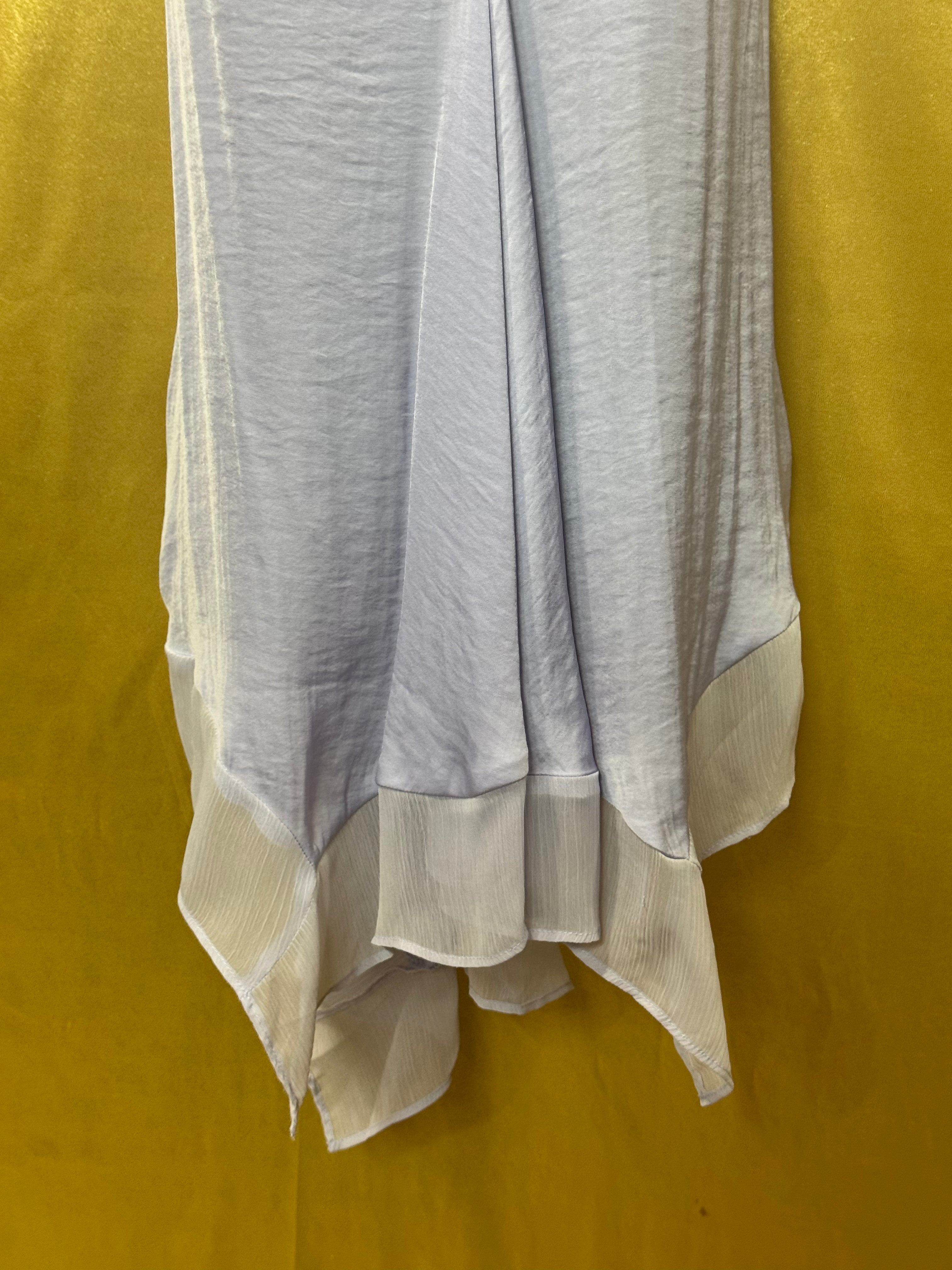 Simply Vera Vera Wang Lavender Handkerchief Hem Tank Top Blouse Size M