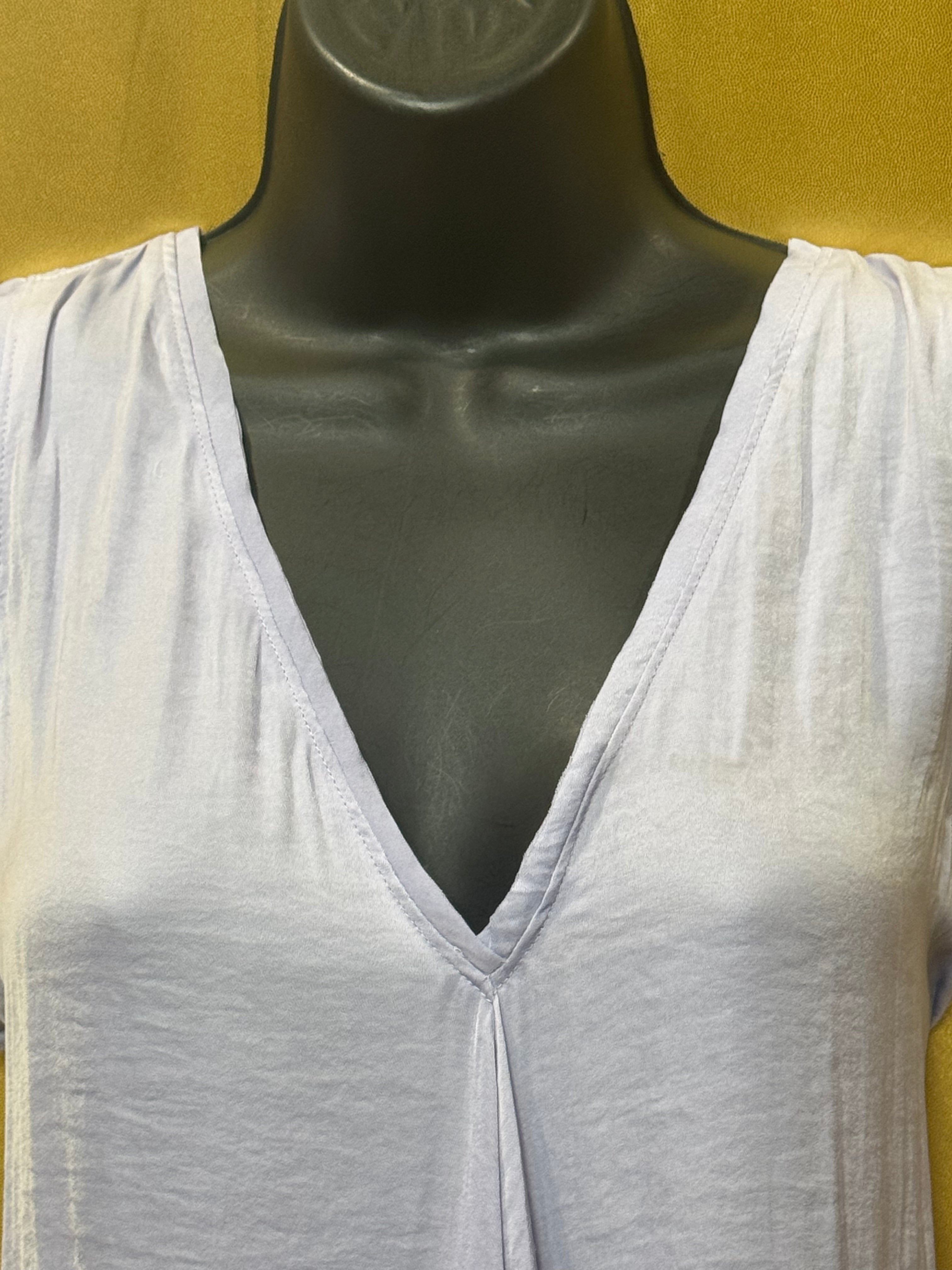 Simply Vera Vera Wang Lavender Handkerchief Hem Tank Top Blouse Size M