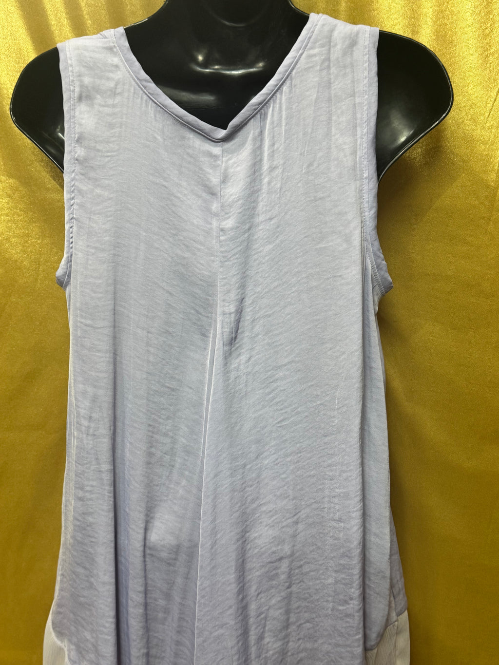Simply Vera Vera Wang Lavender Handkerchief Hem Tank Top Blouse Size M