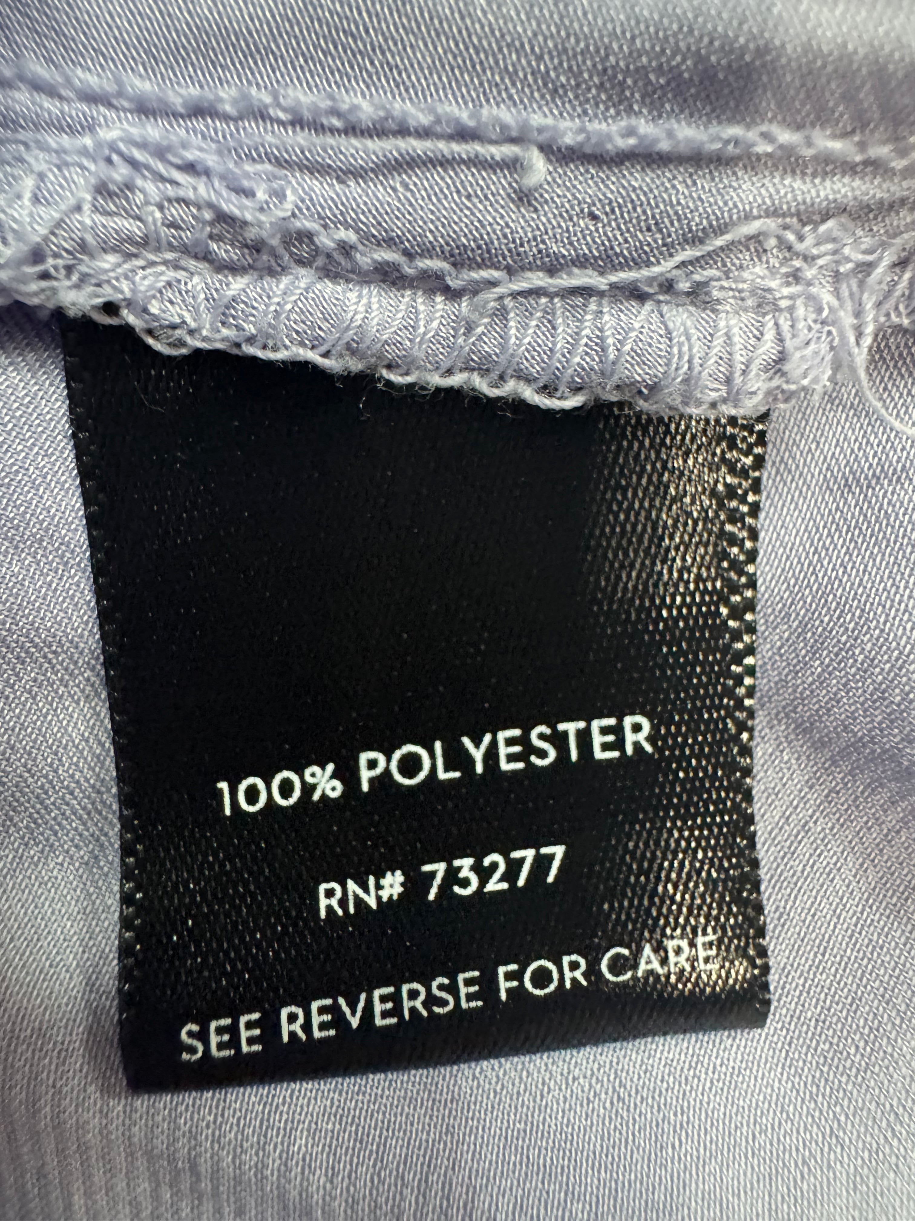 Simply Vera Vera Wang Lavender Handkerchief Hem Tank Top Blouse Size M