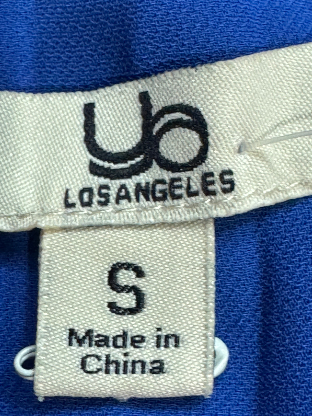 Ya Los Angeles Cobalt Blue High-Neck Chevron Tank Top - Size Small