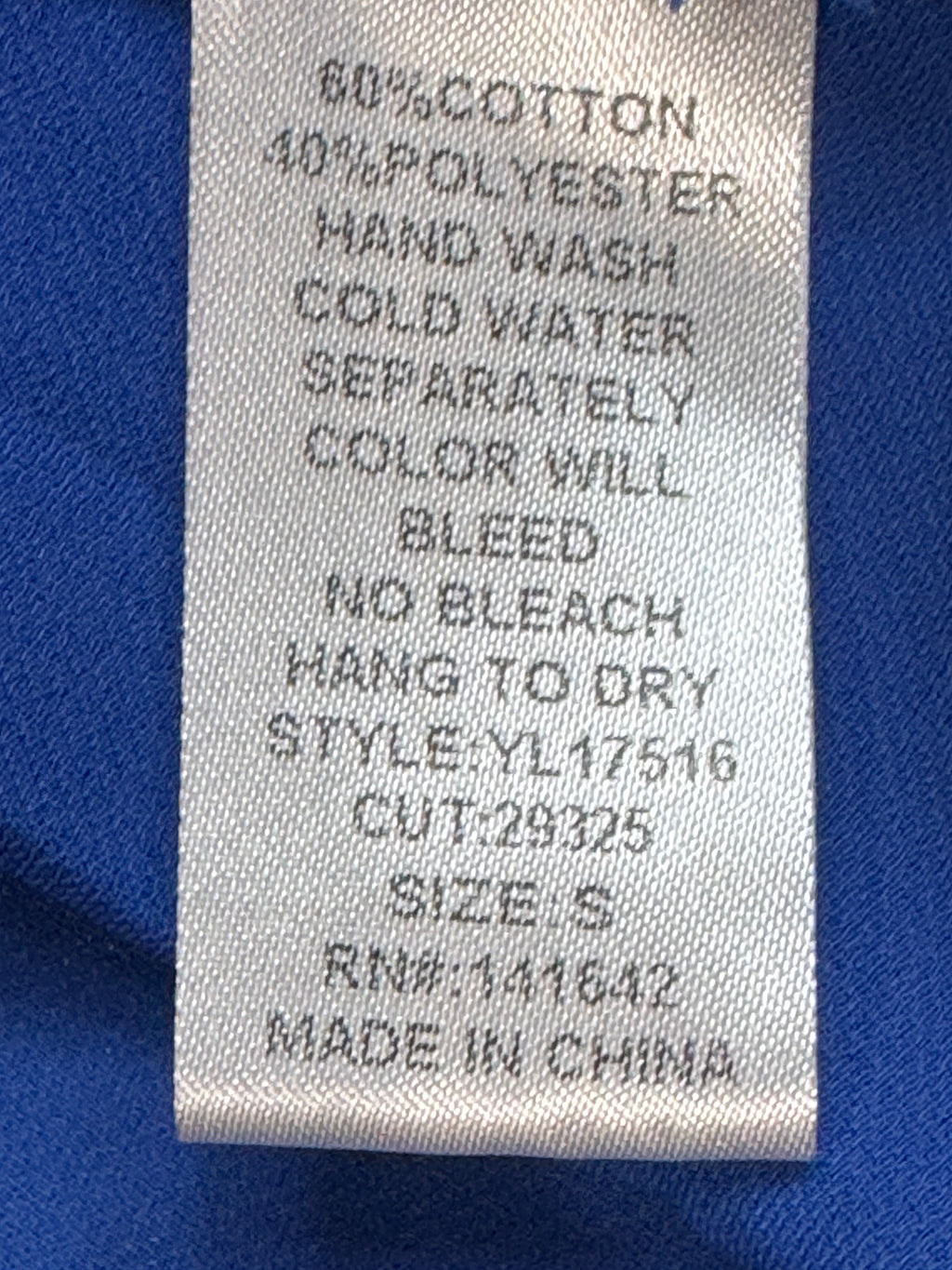 Ya Los Angeles Cobalt Blue High-Neck Chevron Tank Top - Size Small