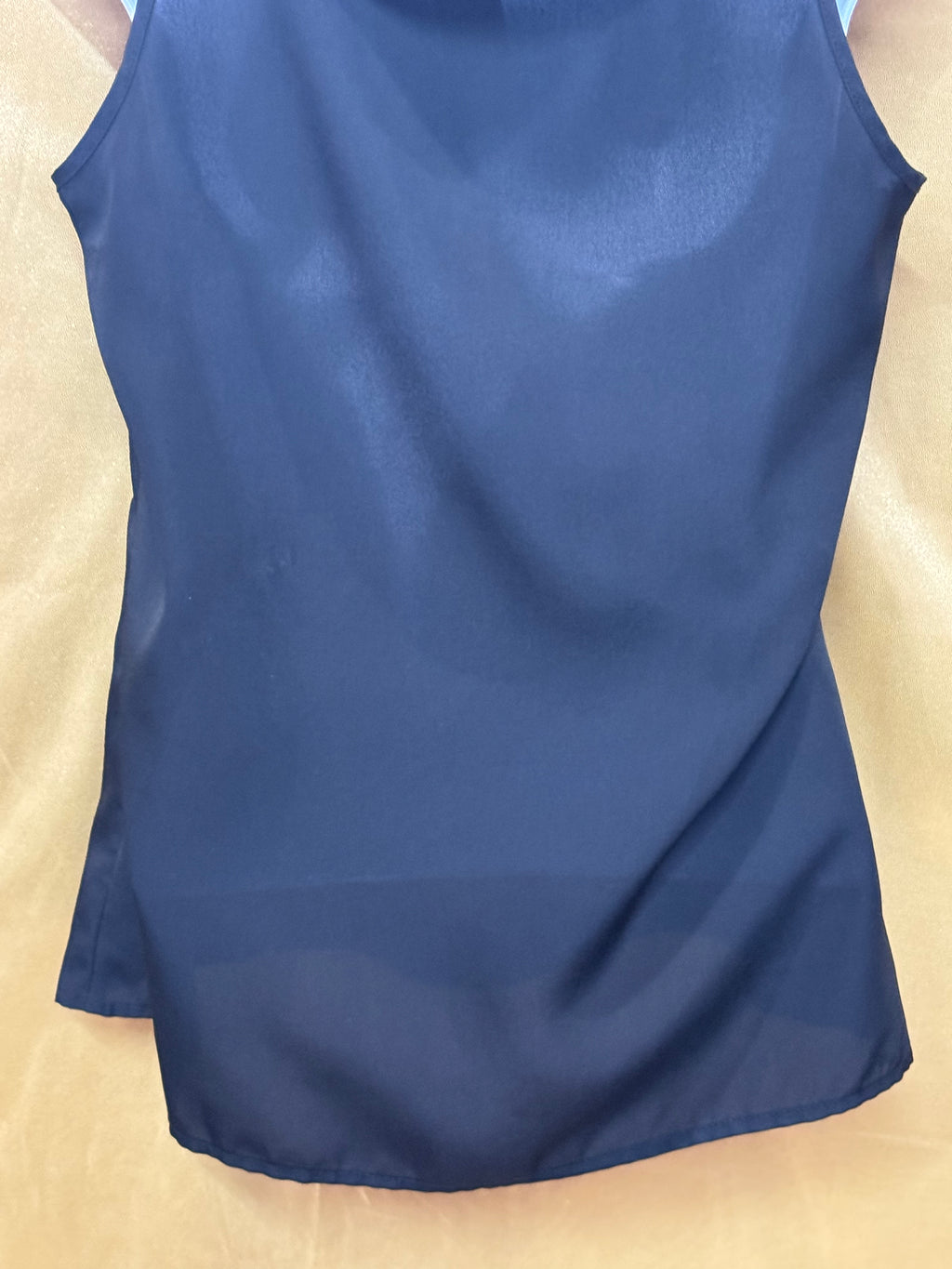 Merona Black Ruffled V-Neck Sleeveless Blouse - Size Small