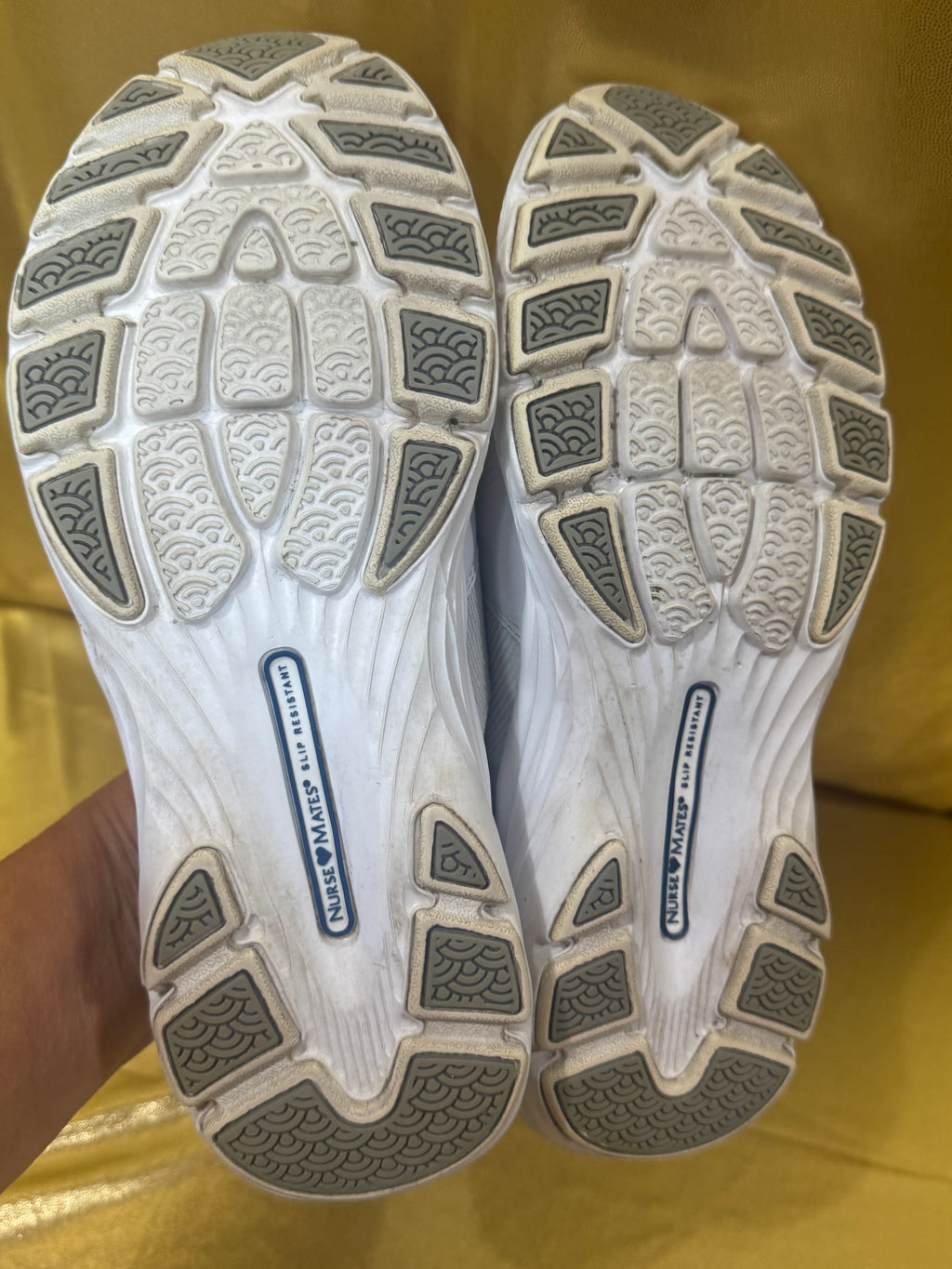 Nurse Mates Harmony White Leather Slip-Resistant Work Loafers Size 7.5