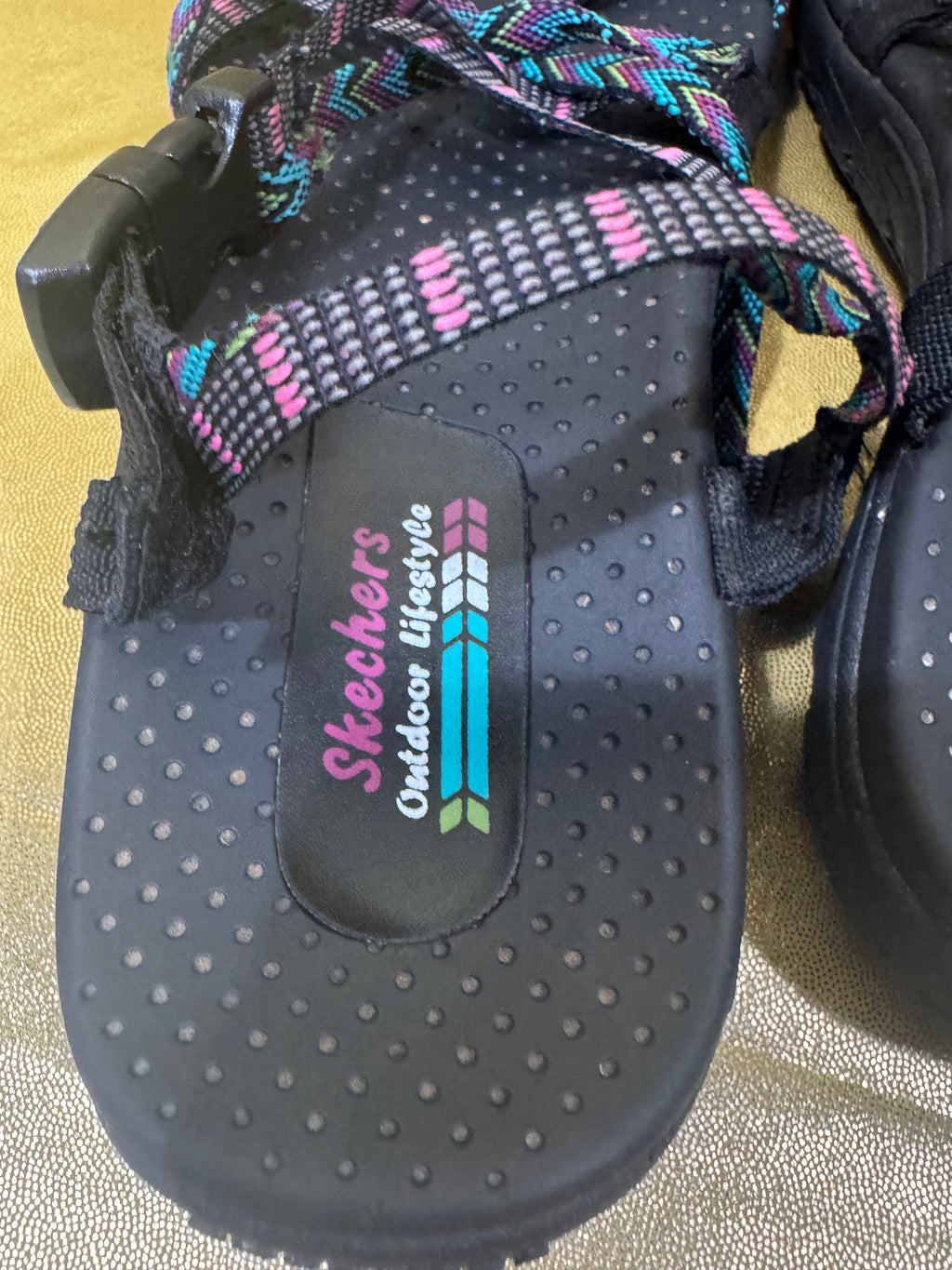 Skechers Reggae Fiesta Sandals Multi-Color Strappy Size 10
