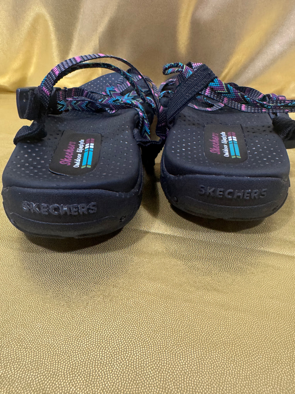 Skechers Reggae Fiesta Sandals Multi-Color Strappy Size 10