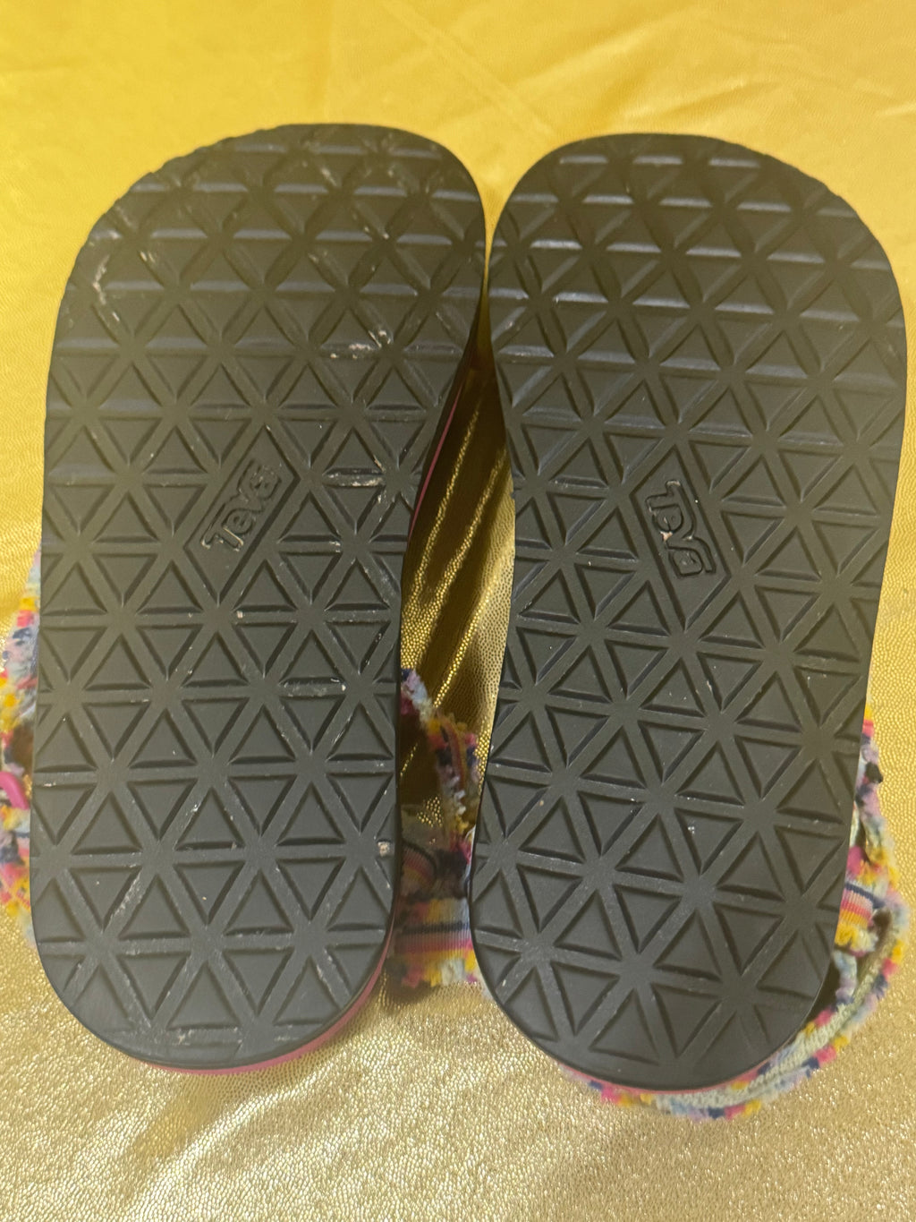 Teva Midform Fray Sandals Frazier Black Multi Rainbow Straps Women’s Size 6