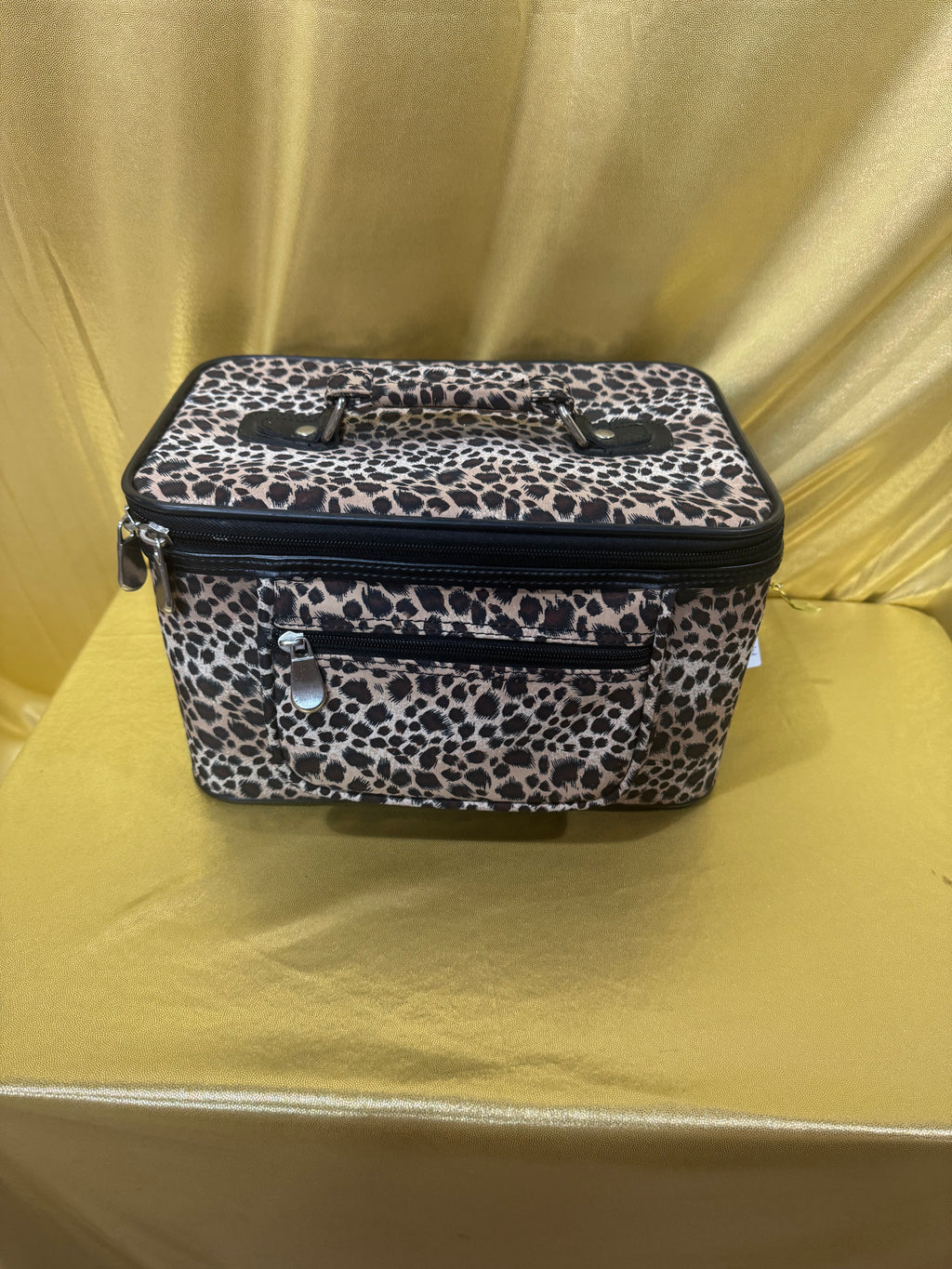 Wild & Organized: Leopard Print Travel Makeup Train Case