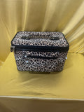 Wild & Organized: Leopard Print Travel Makeup Train Case