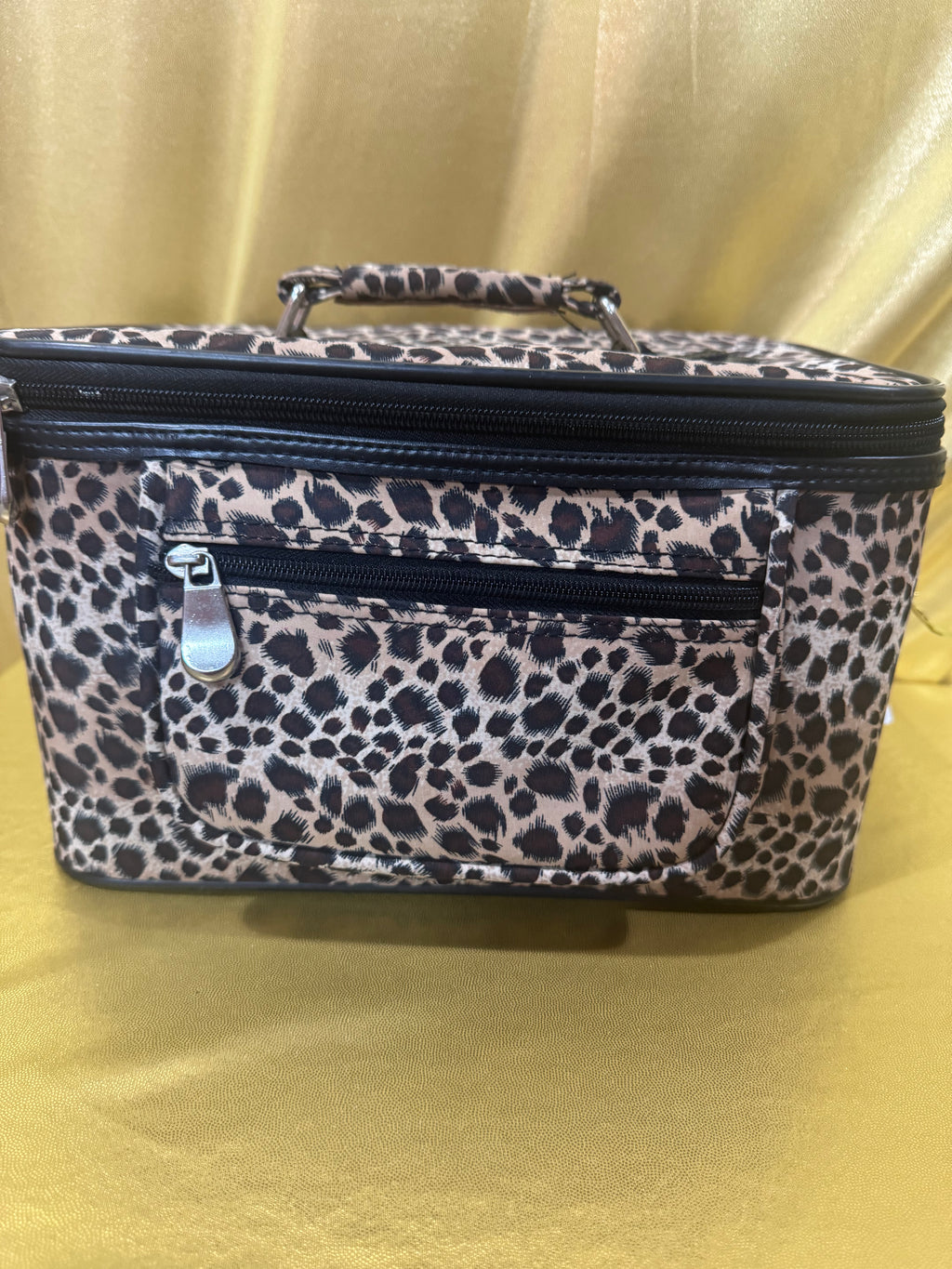 Wild & Organized: Leopard Print Travel Makeup Train Case