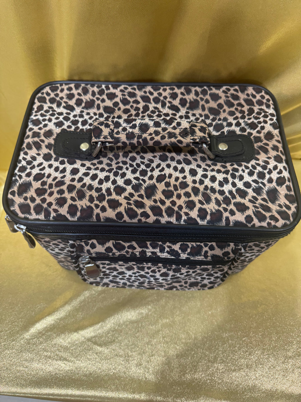 Wild & Organized: Leopard Print Travel Makeup Train Case