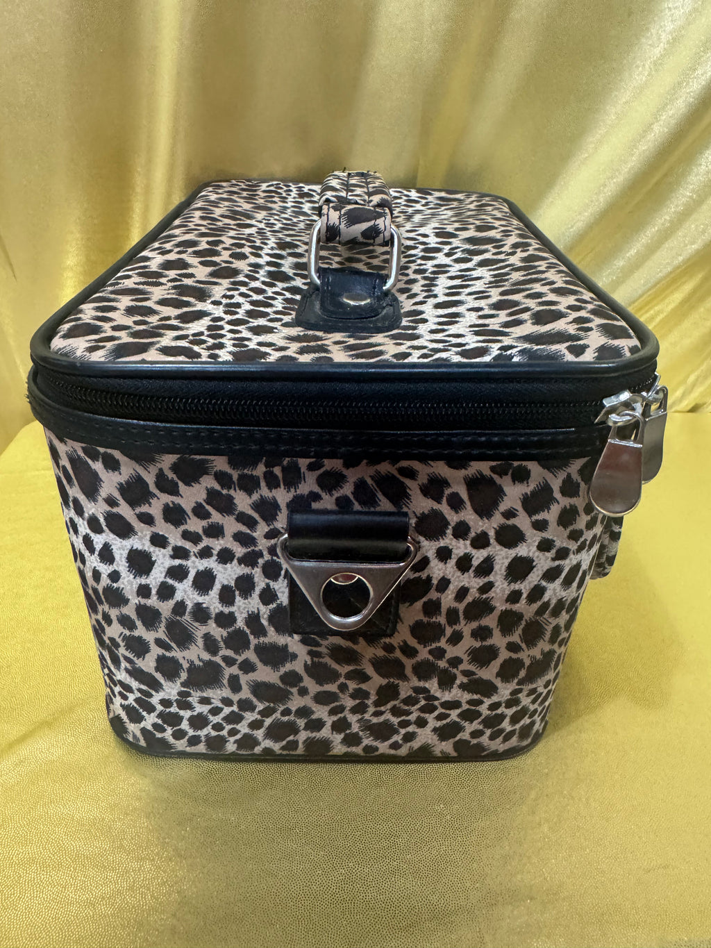Wild & Organized: Leopard Print Travel Makeup Train Case