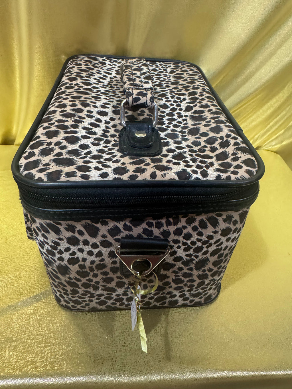 Wild & Organized: Leopard Print Travel Makeup Train Case