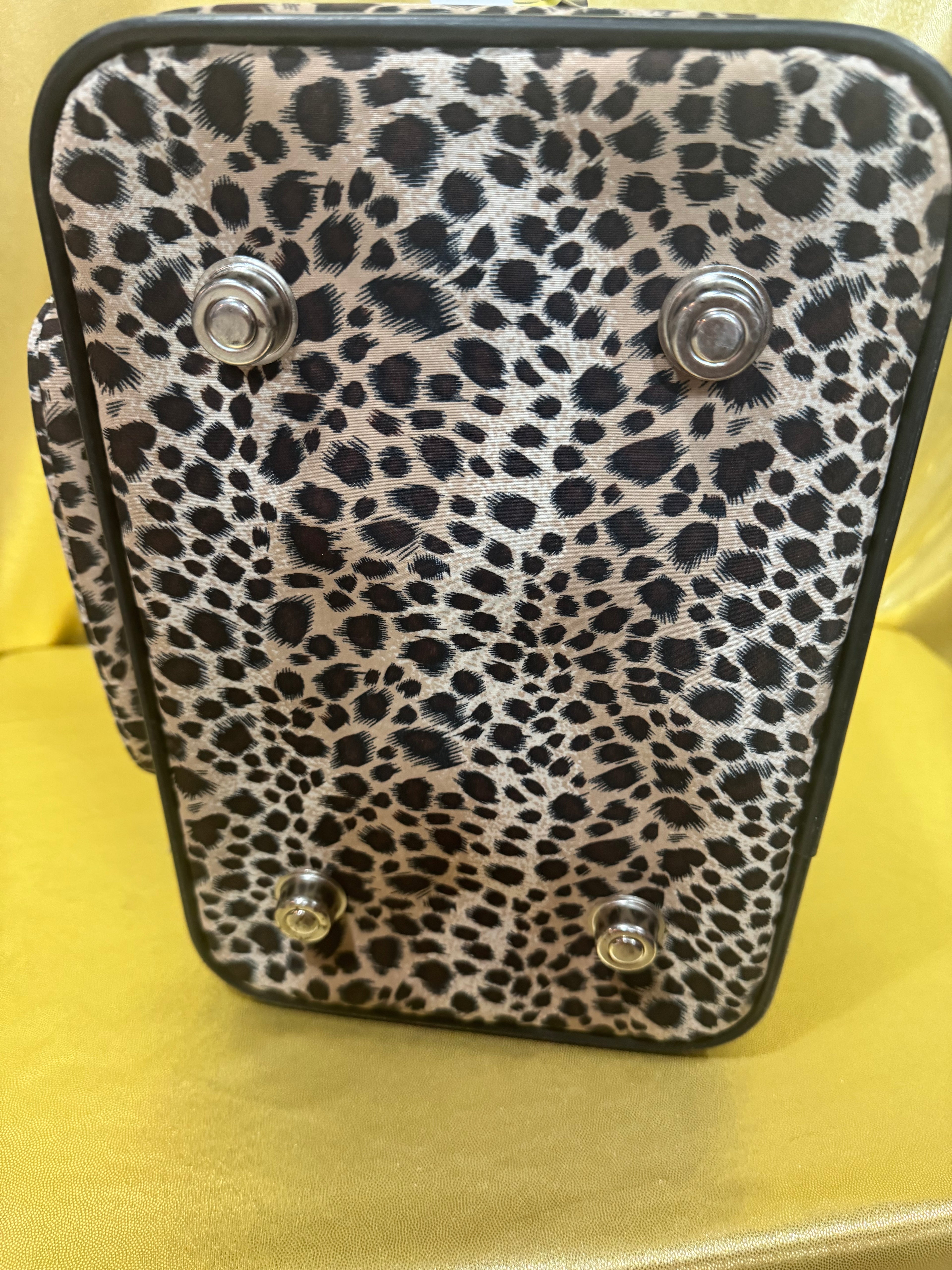 Wild & Organized: Leopard Print Travel Makeup Train Case