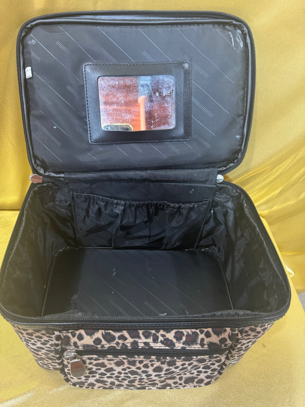 Wild & Organized: Leopard Print Travel Makeup Train Case