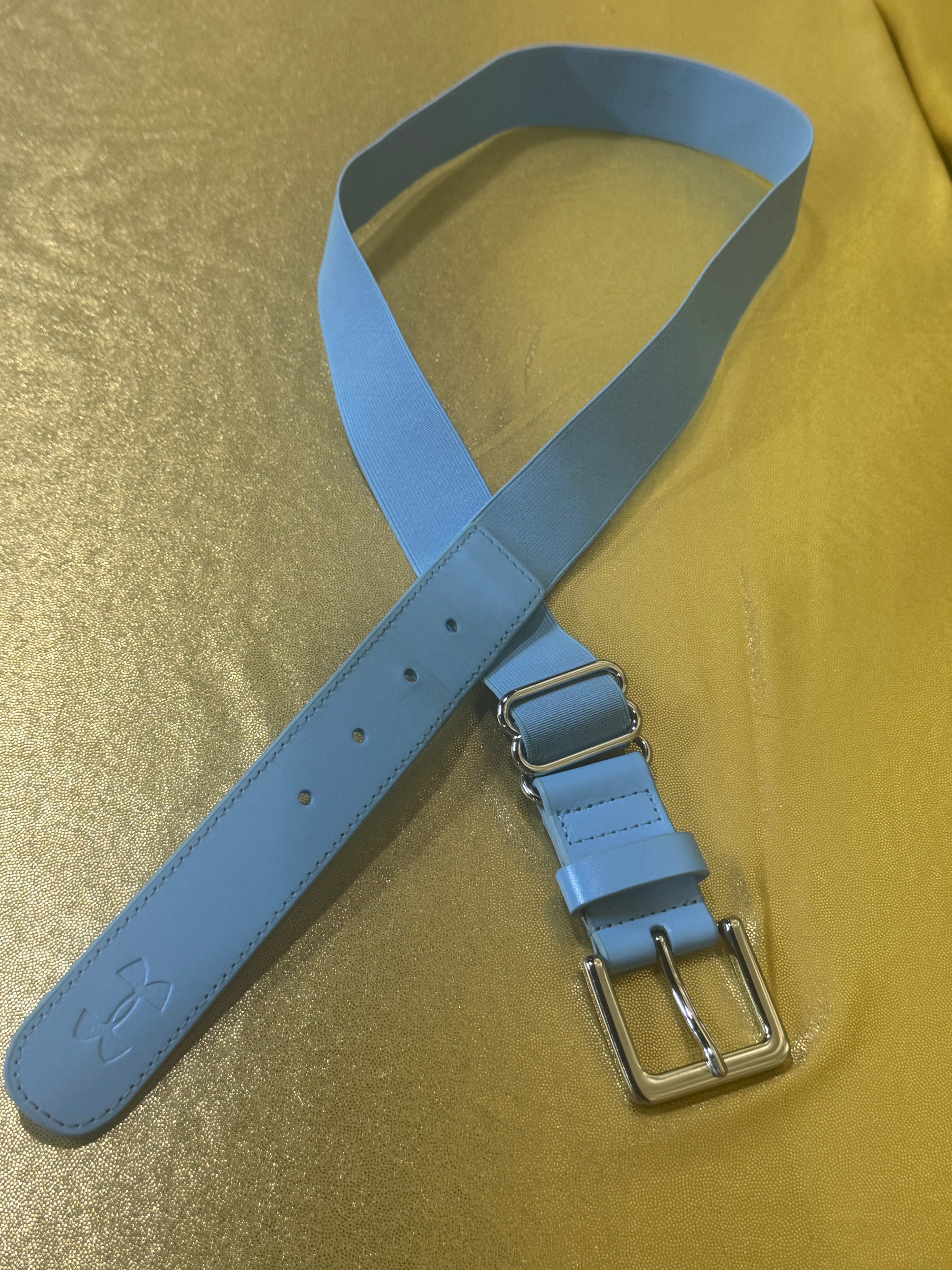 Under Armour Light Blue Elastic Baseball Softball Belt | Adjustable One Size