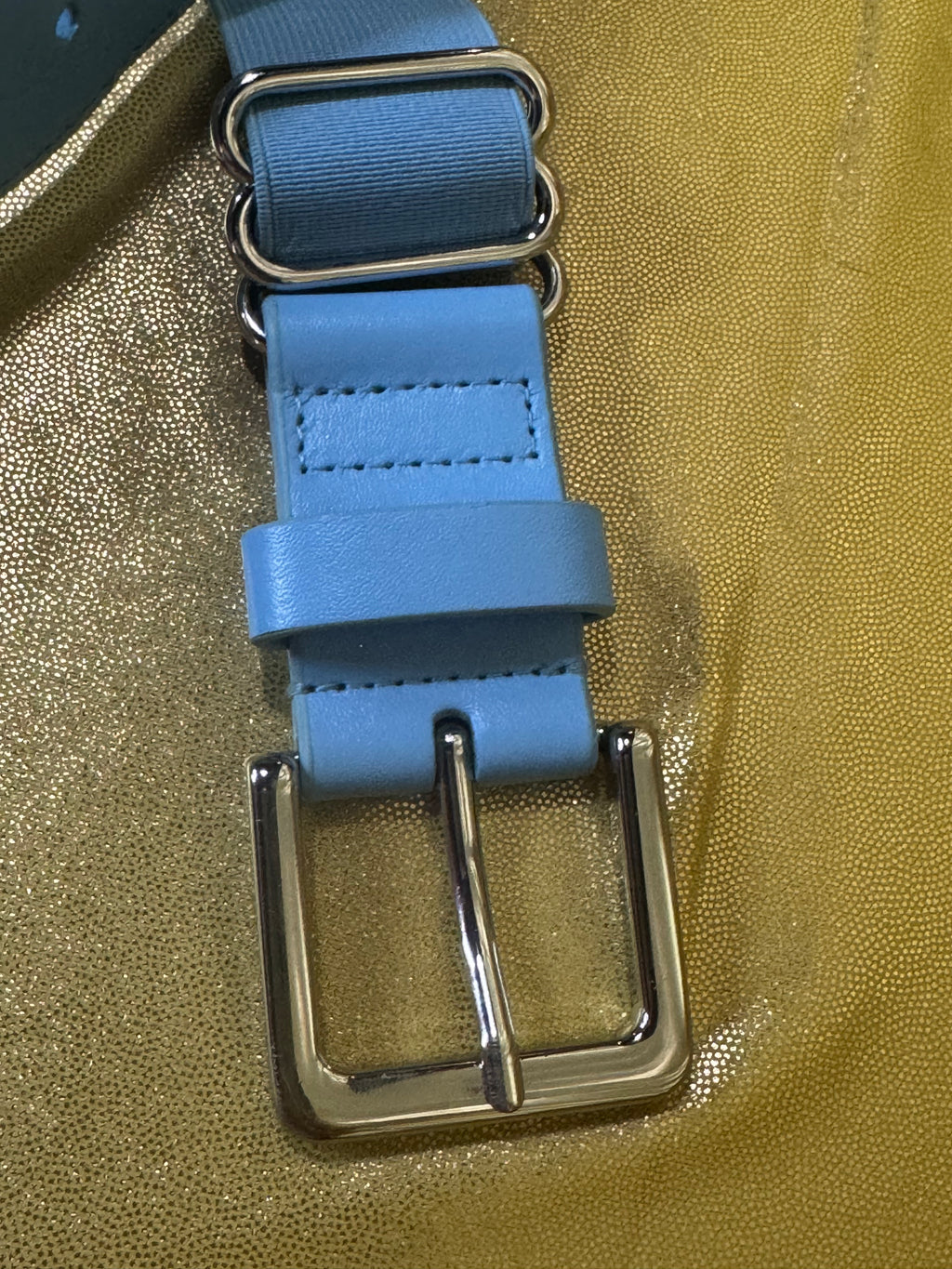 Under Armour Light Blue Elastic Baseball Softball Belt | Adjustable One Size