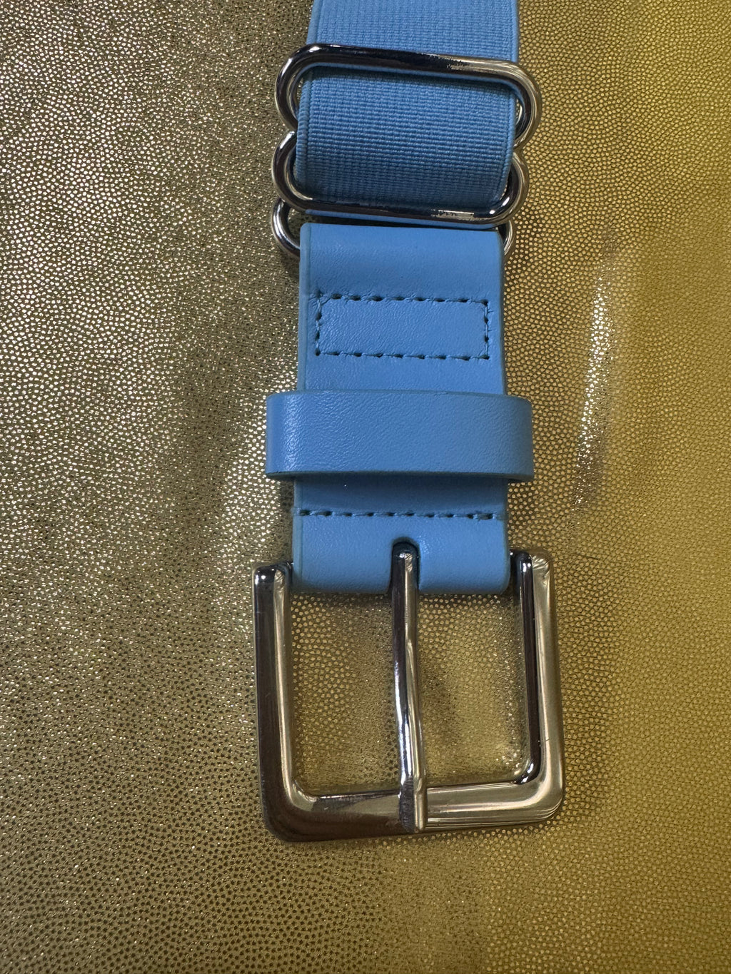 Under Armour Light Blue Elastic Baseball Softball Belt | Adjustable One Size