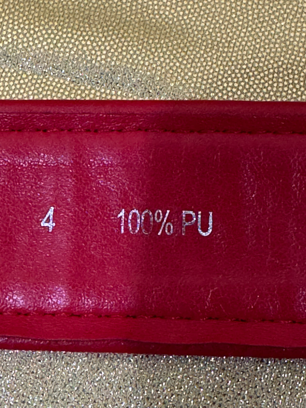 Vintage-Vibe Talbots Bright Red Leather-Covered Buckle Statement Belt Size 4