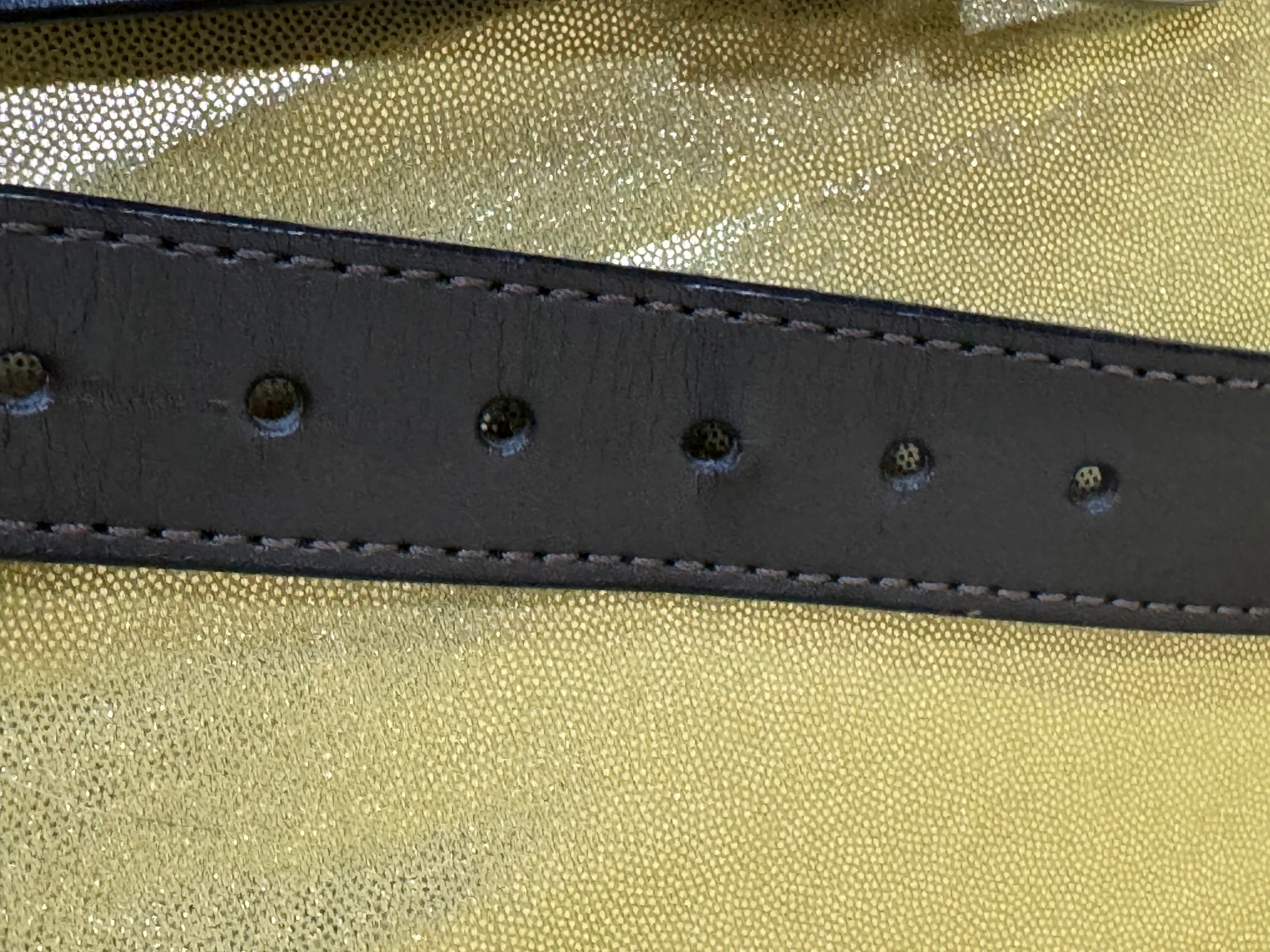 American Eagle Black Synthetic Leather Belt Size Medium Silver Eagle Buckle