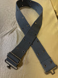 Vintage-Style Olive Green Military Web Belt – 2” Double Grommet Tactical Utility Belt (Size 8)