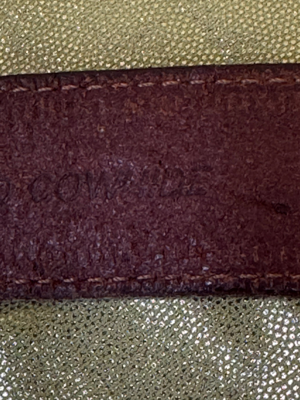 Vintage 80s/90s Full Grain Oil Tan Cowhide Belt | Unisex Size S Woven Accent