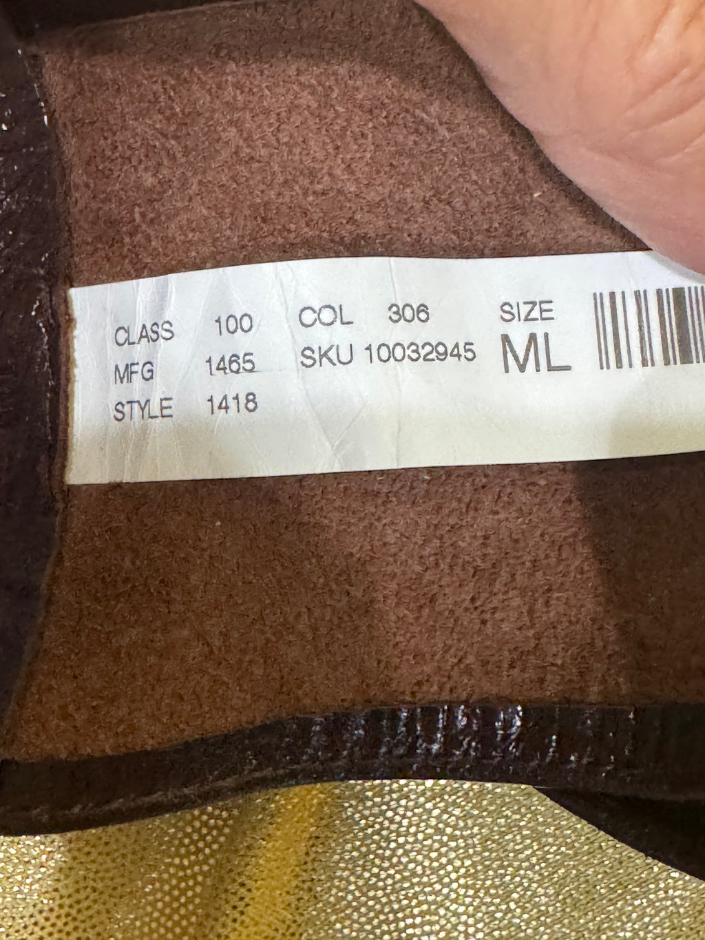 The Limited Vintage Italian Leather Mixed Texture O-Ring Belt - Size M/L
