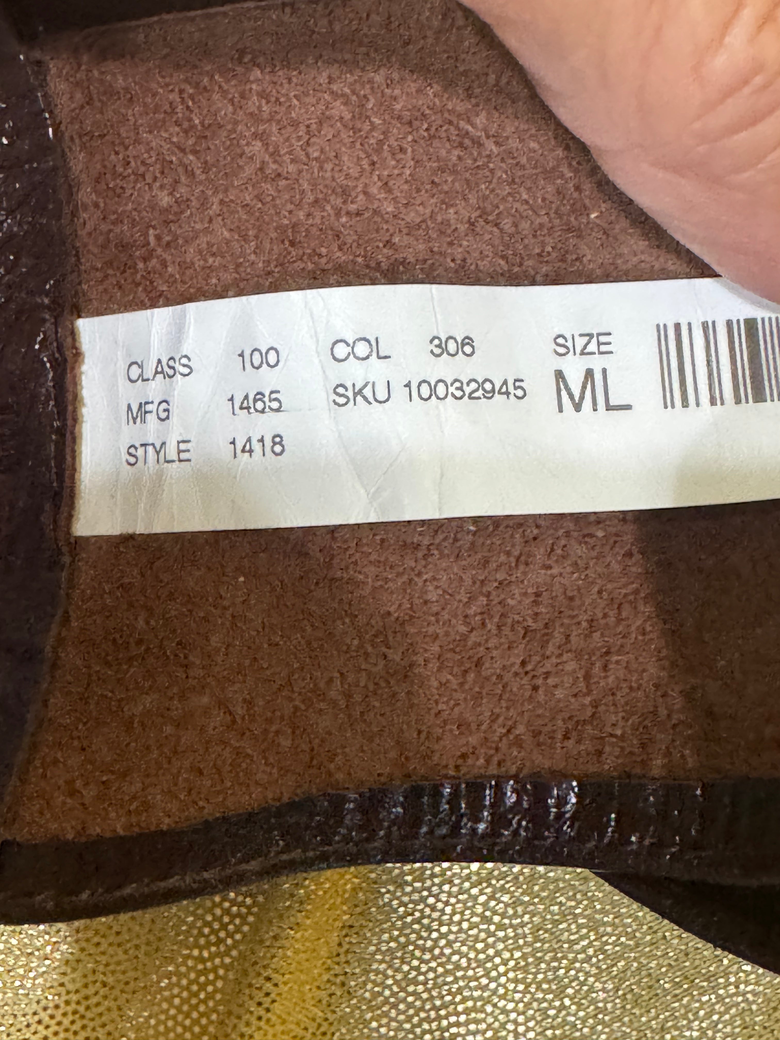 The Limited Vintage Italian Leather Mixed Texture O-Ring Belt - Size M/L