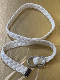 Cream White Boho Cotton Vintage Belt 42” waist