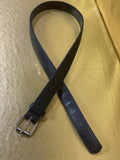 Vintage Men's Black Pebbled Leather Belt – Size M (40") – Made in USA