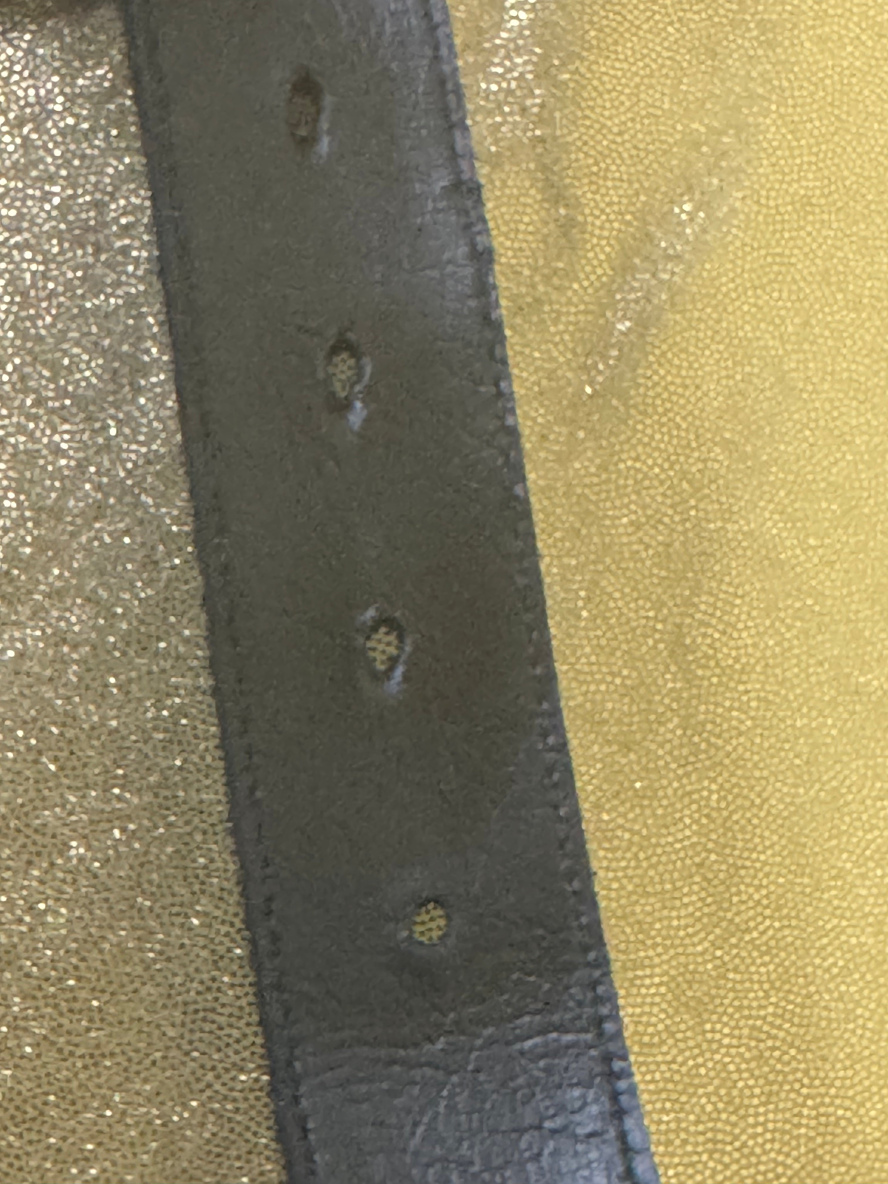 Vintage Men's Black Pebbled Leather Belt – Size M (40") – Made in USA