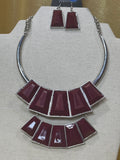 Paparazzi "Lions, TIGRESS, and Bears" Red Statement Necklace & Earring Set