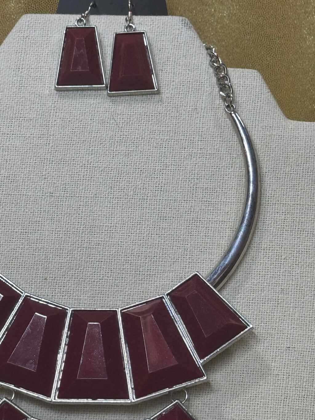 Paparazzi "Lions, TIGRESS, and Bears" Red Statement Necklace & Earring Set