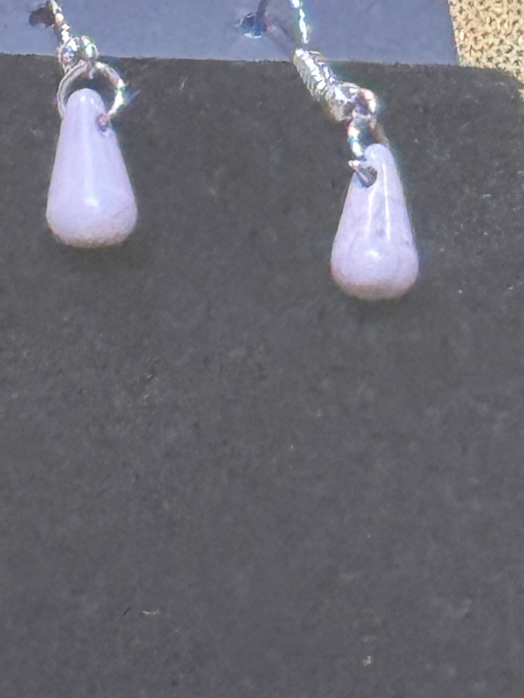 Paparazzi "Extinct Species" Silver & Gray Crackle Stone Teardrop Necklace Set
