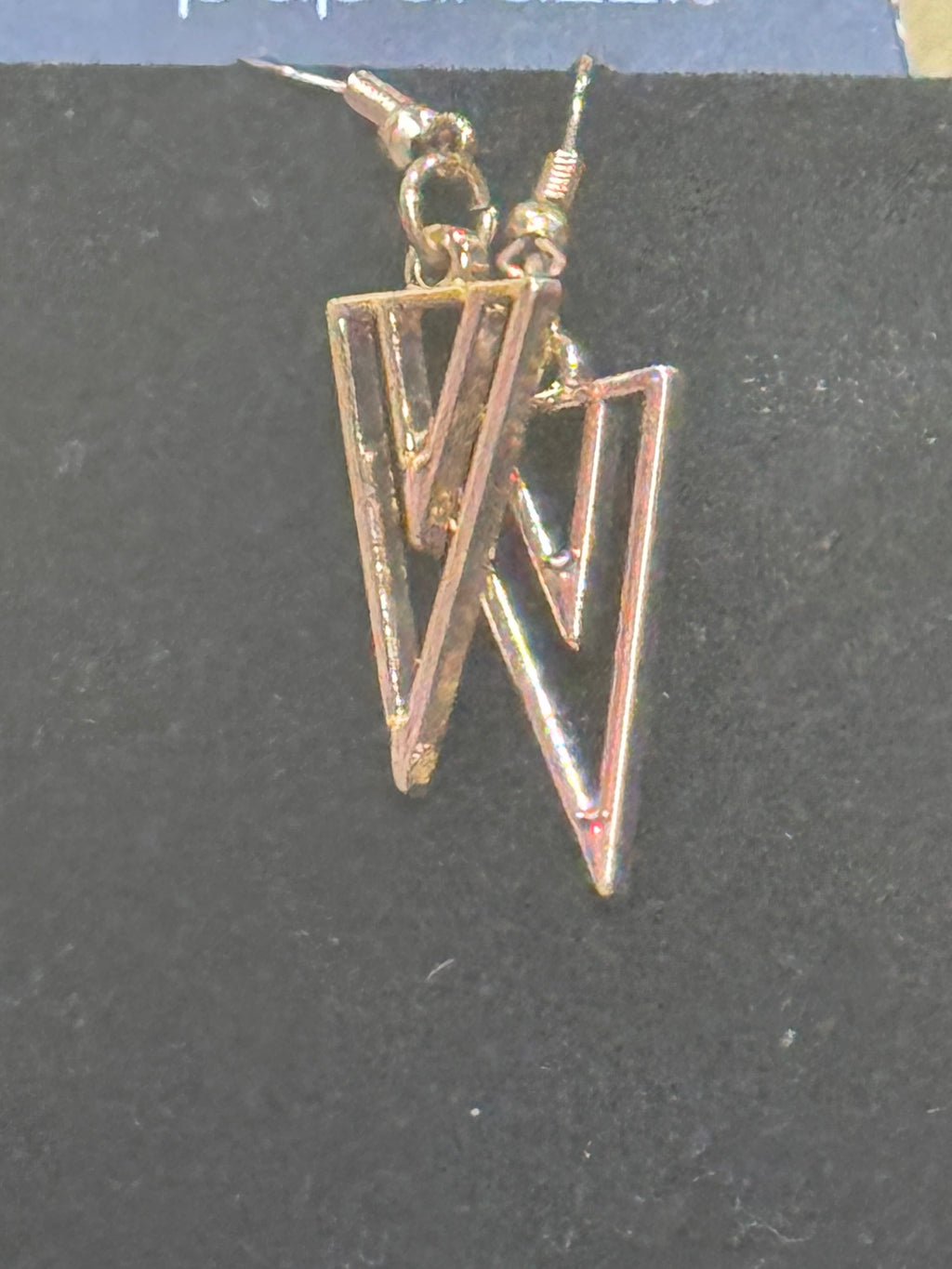 Paparazzi "Bite the Big One" Geometric Triangle Chevron Statement Necklace & Earring Set
