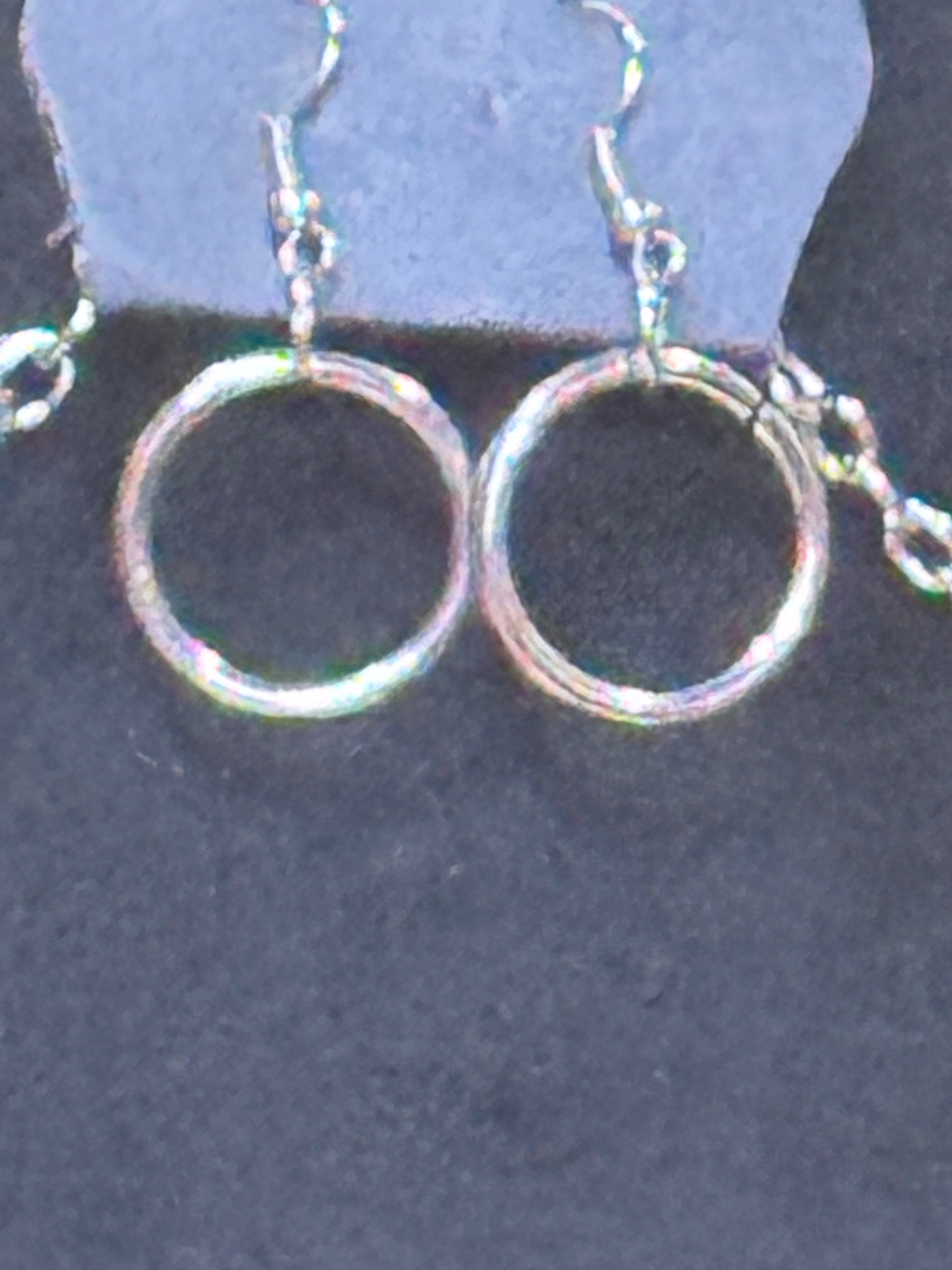 Paparazzi "Inner Tranquility" Yellow Teardrop Stone & Silver Hoop Long Pendant Necklace Set