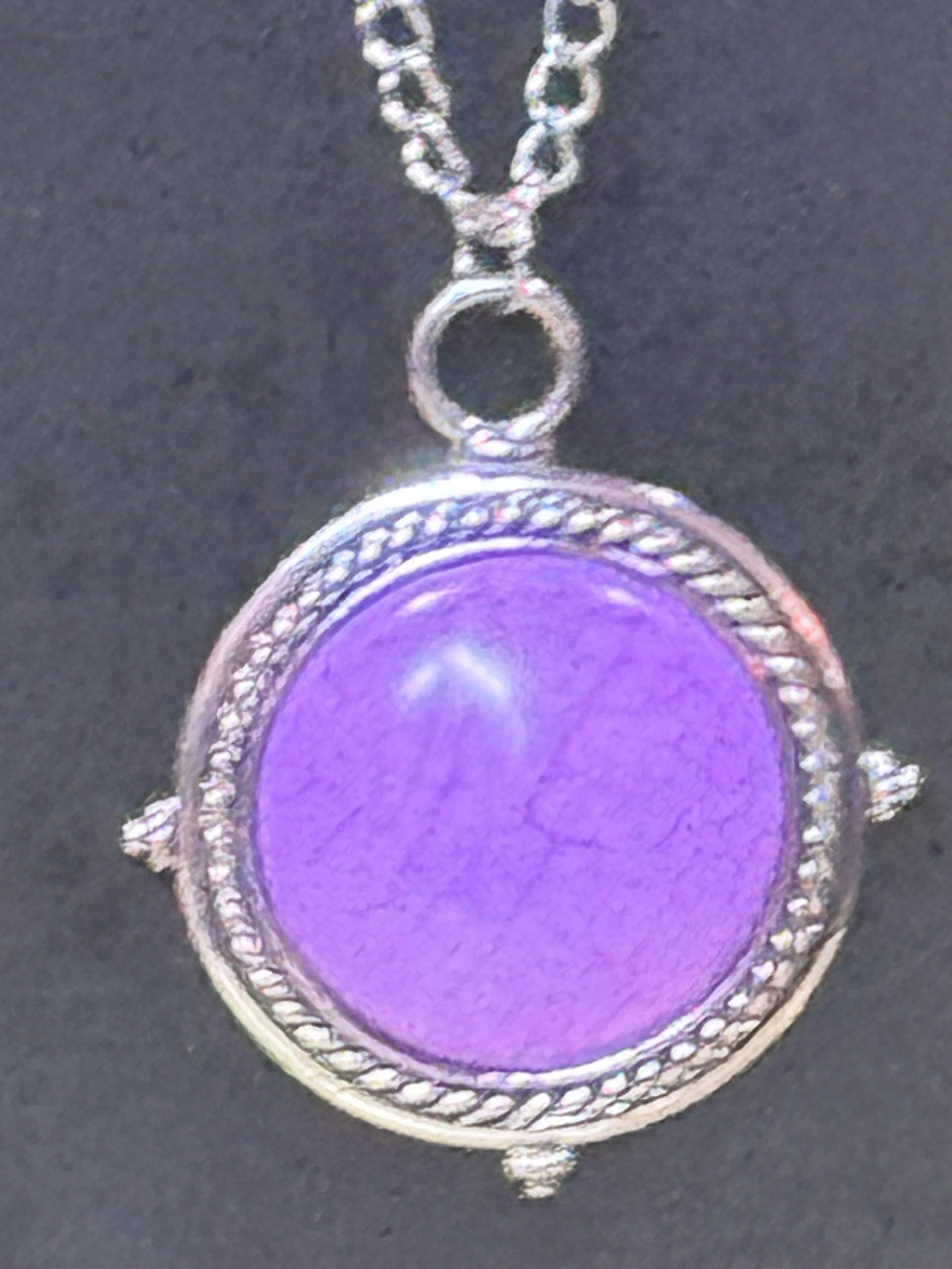 Paparazzi Desert Equinox Purple Stone Long Necklace & Earrings Set