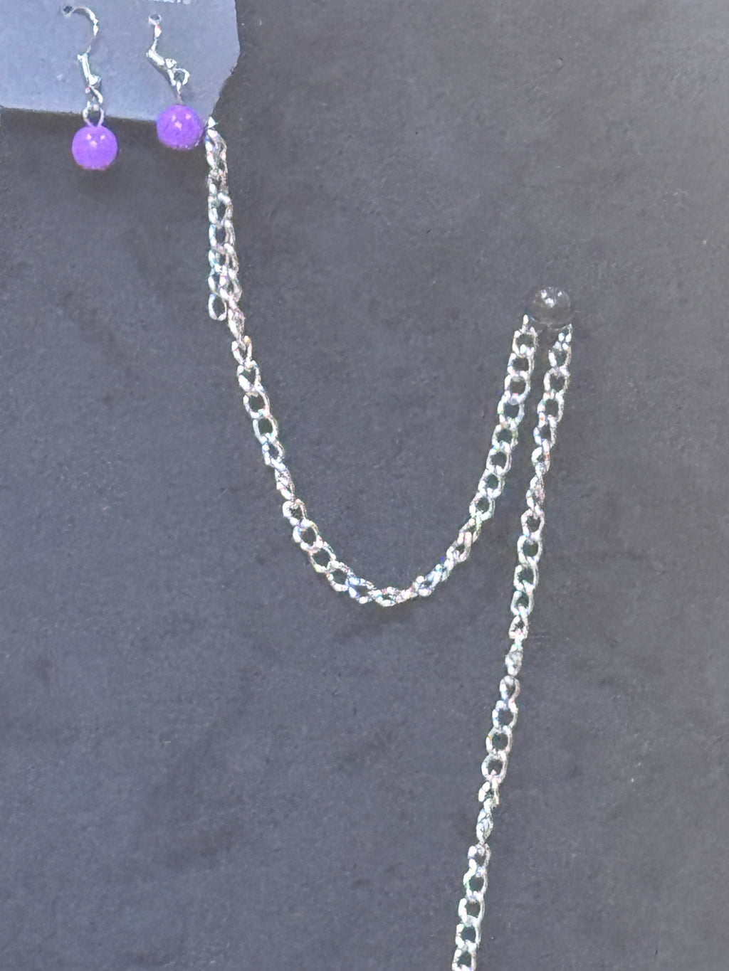 Paparazzi Desert Equinox Purple Stone Long Necklace & Earrings Set