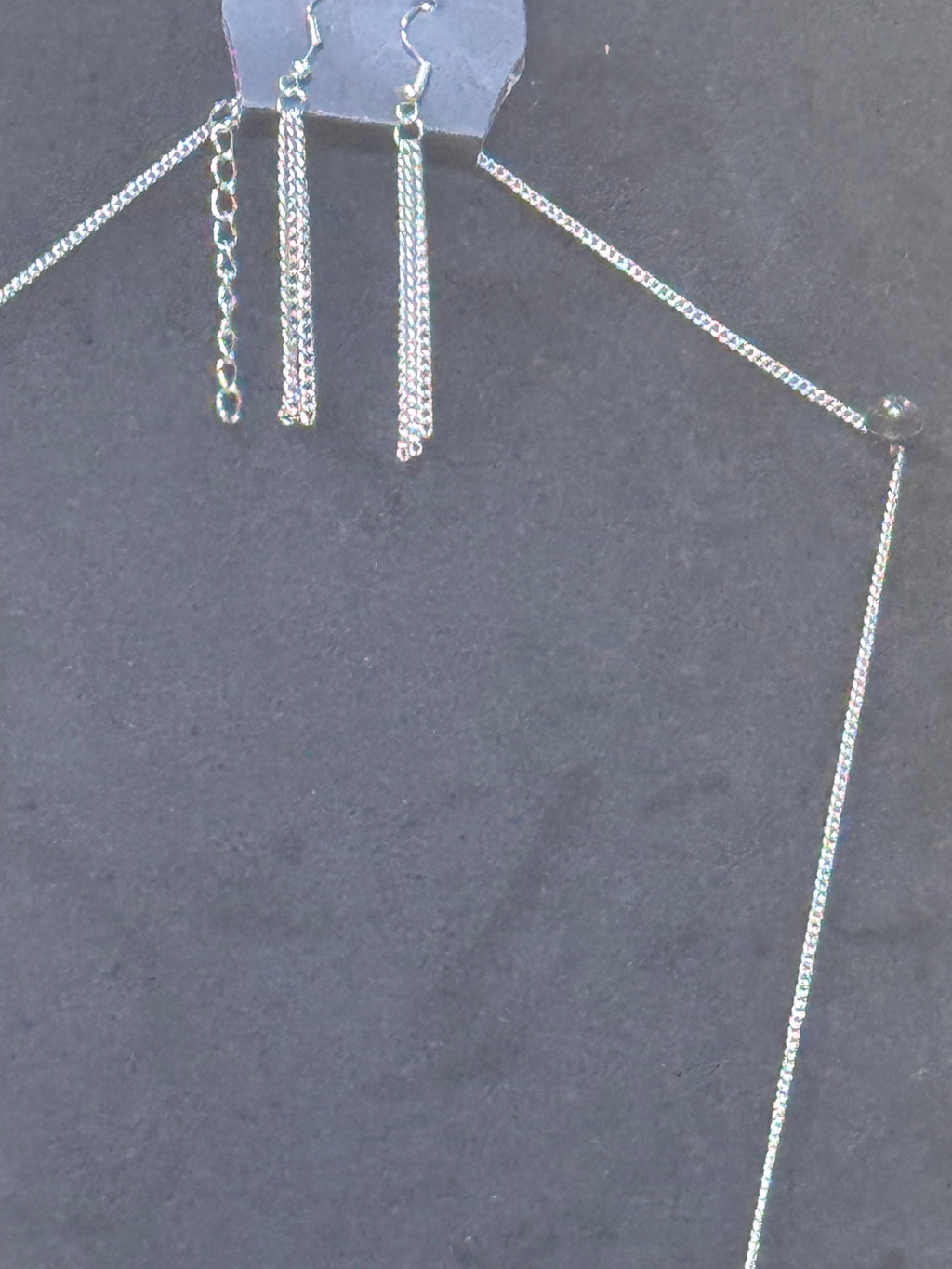 Paparazzi Santa Fe Simplicity Green Marbled Stone Long Pendant Necklace Set