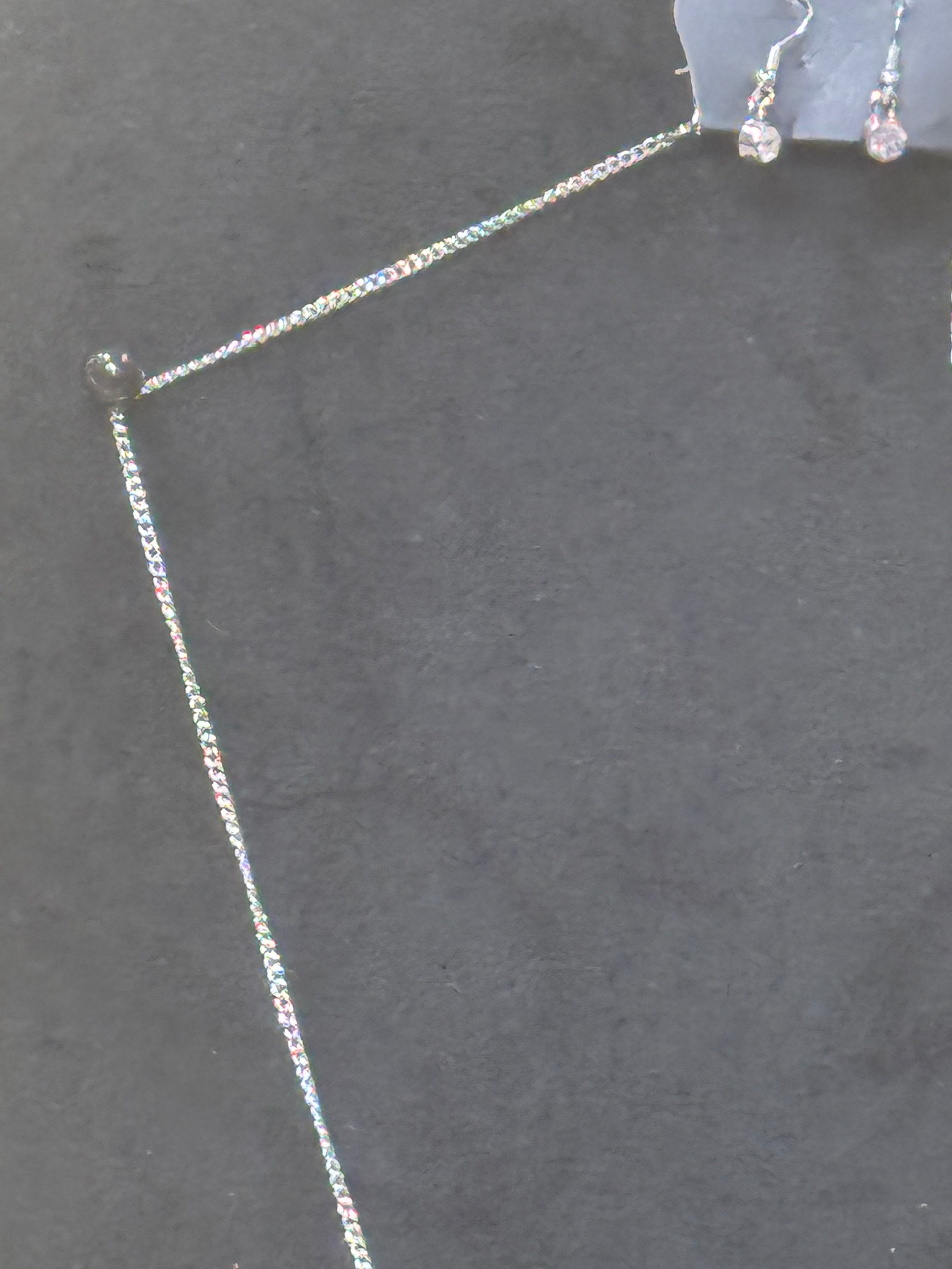 Paparazzi "Notorious Noble" Green Teardrop Rhinestone Necklace & Earring Set