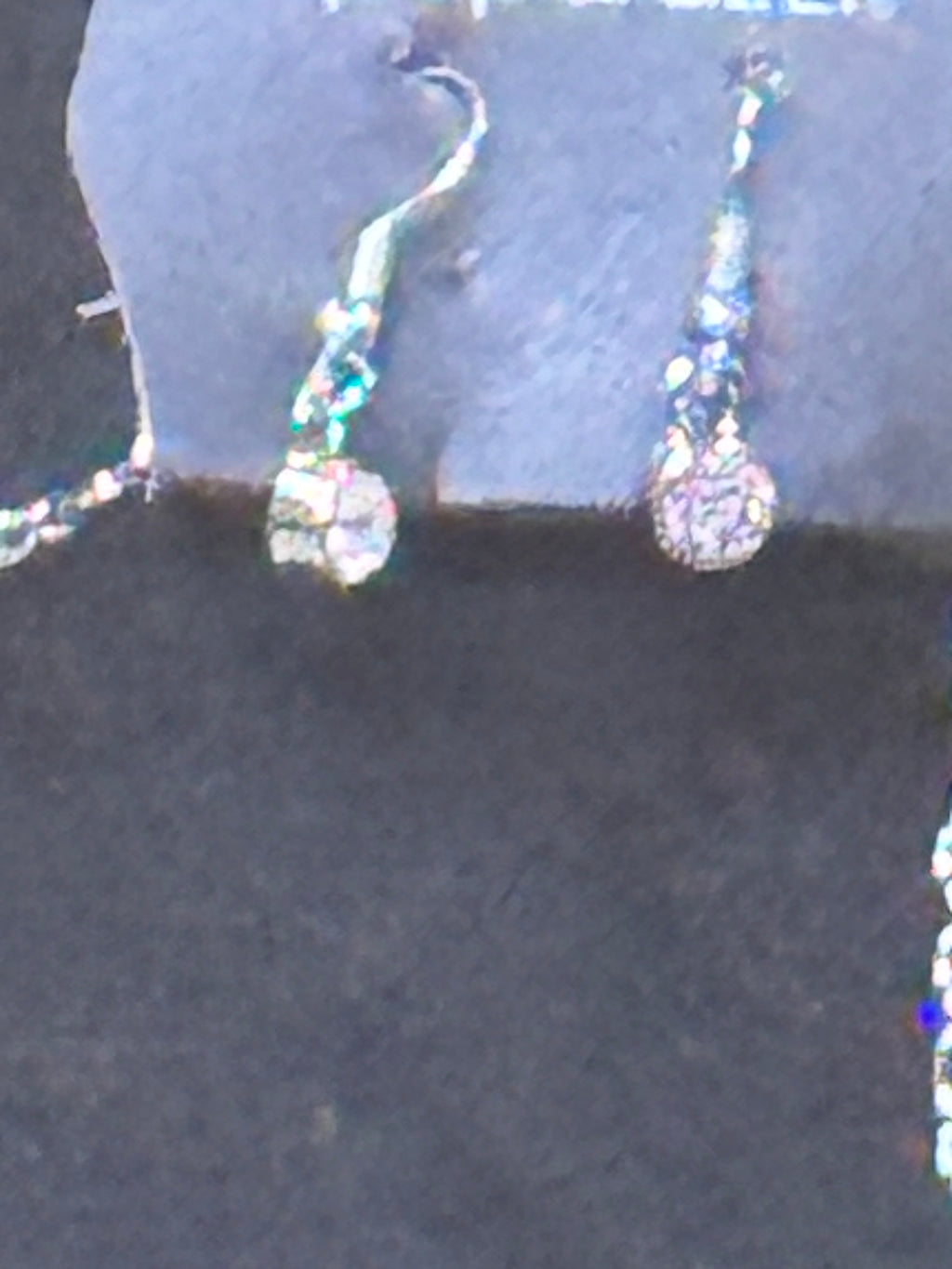Paparazzi "Notorious Noble" Green Teardrop Rhinestone Necklace & Earring Set