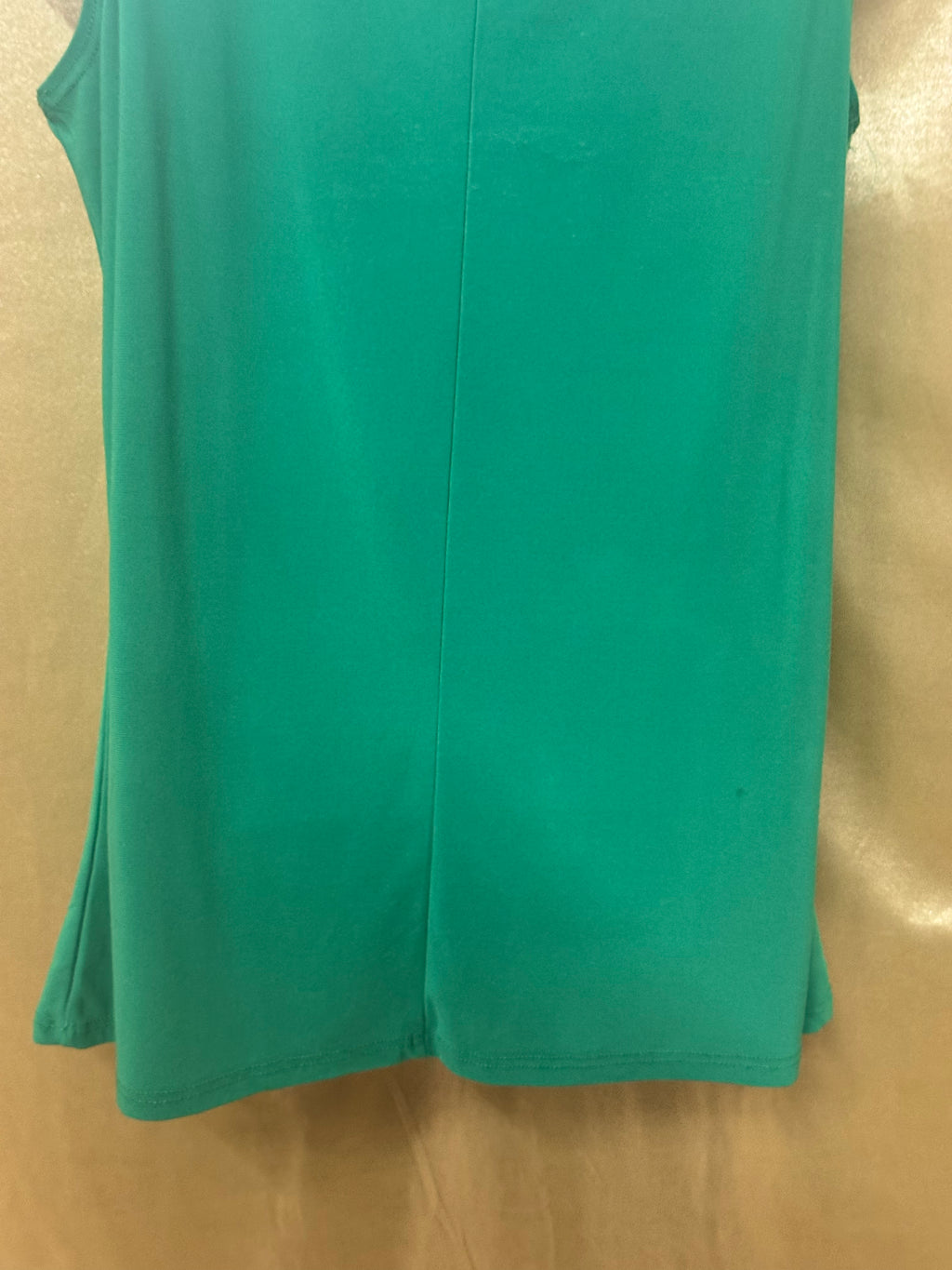 Vintage Diana Bell Green Sleeveless Button-Front Tank Top - Size Small