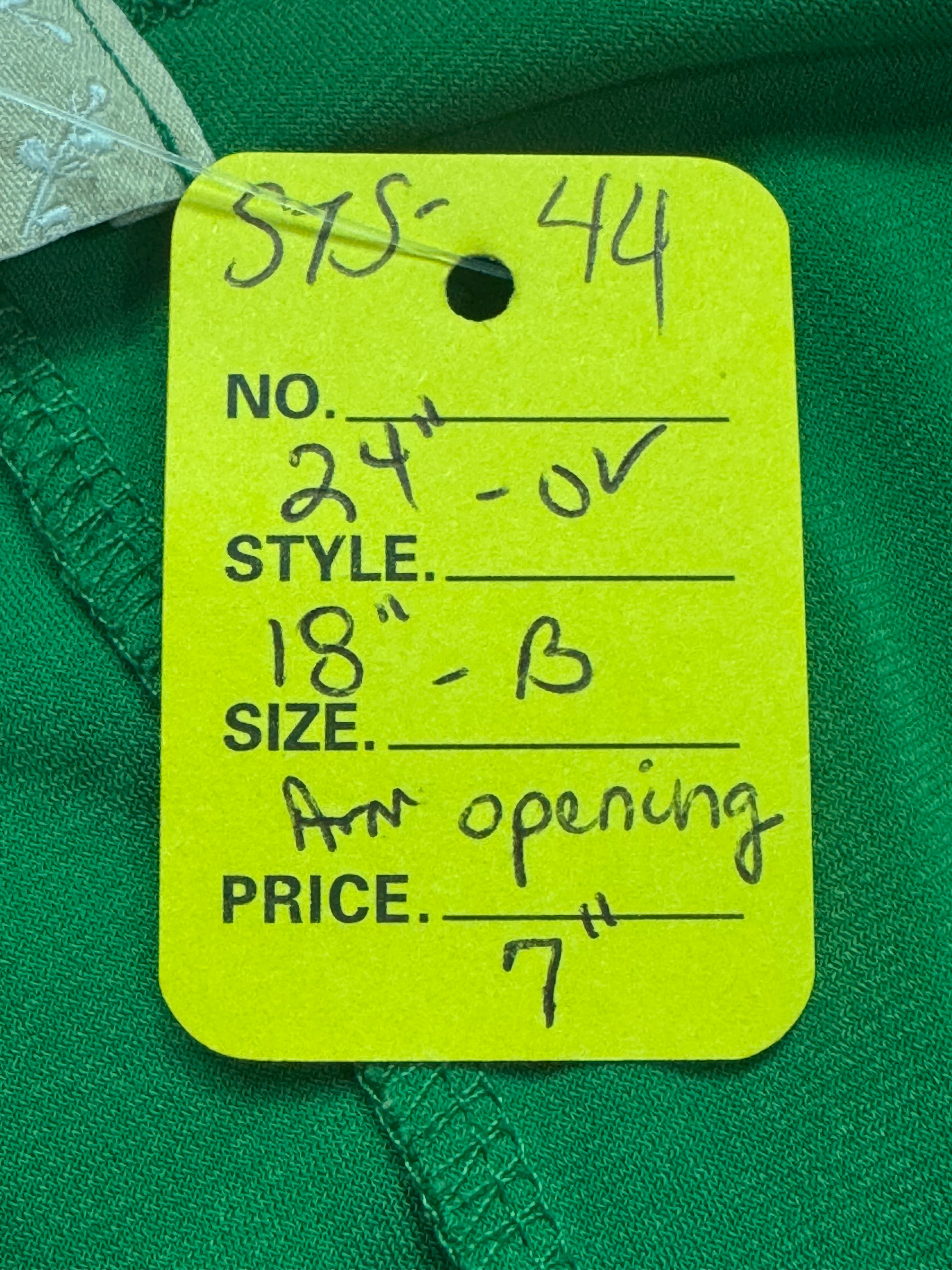 Vintage Diana Bell Green Sleeveless Button-Front Tank Top - Size Small